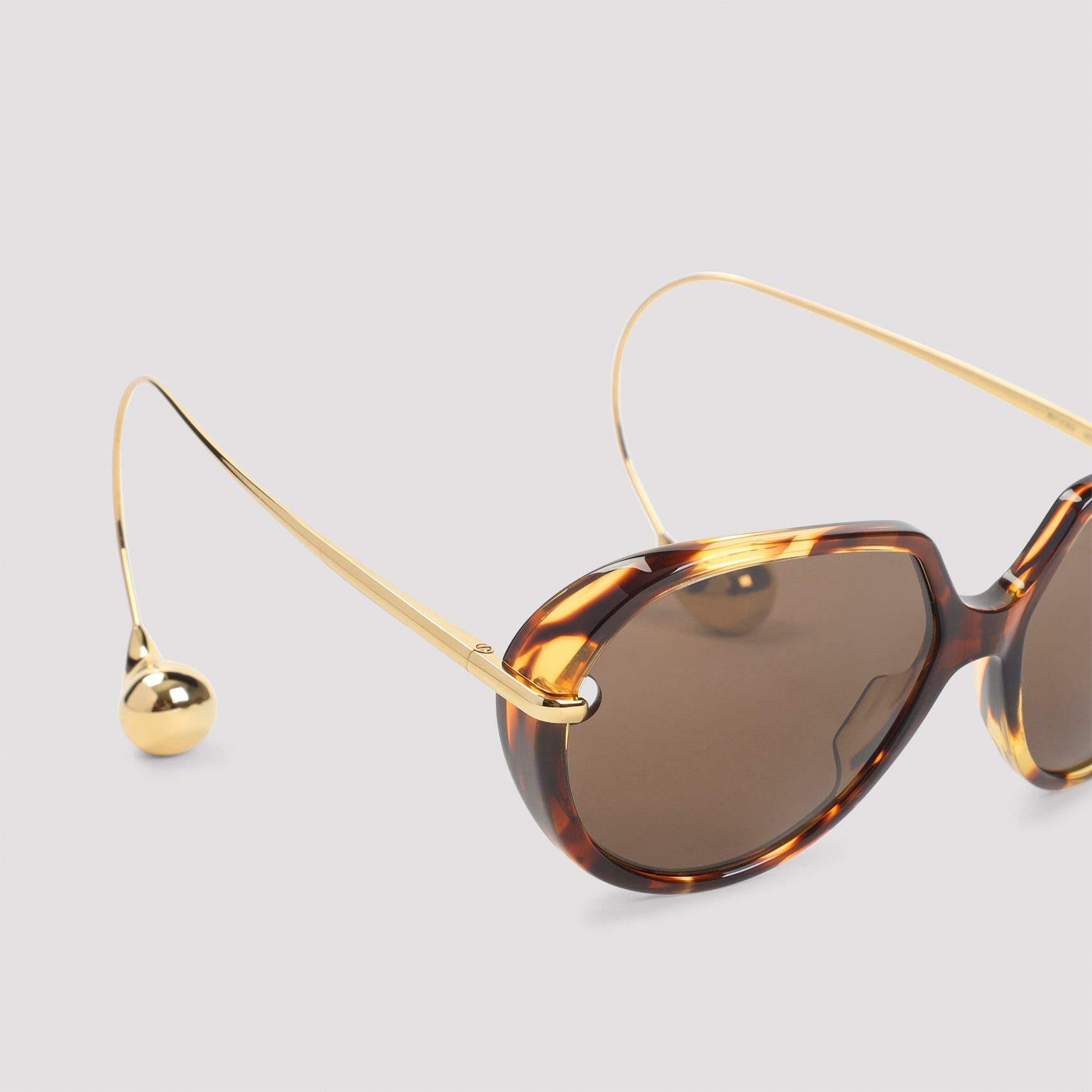 BOTTEGA VENETA Metallic Acetate Sunglasses for Women - FW25 Collection