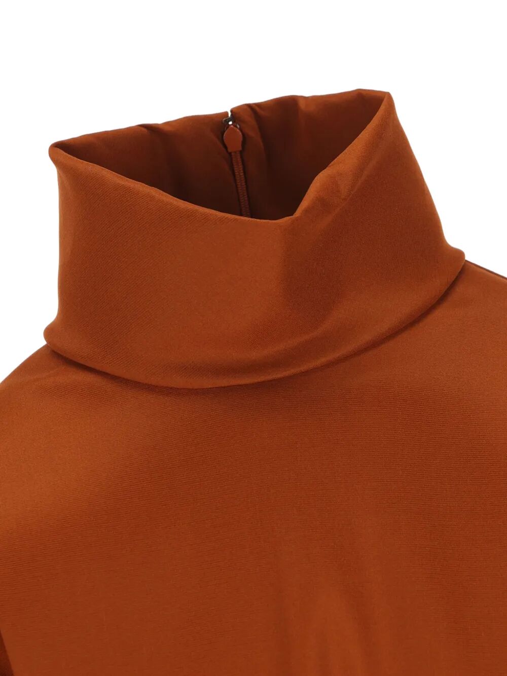 SAINT LAURENT High-Neck Satin Top