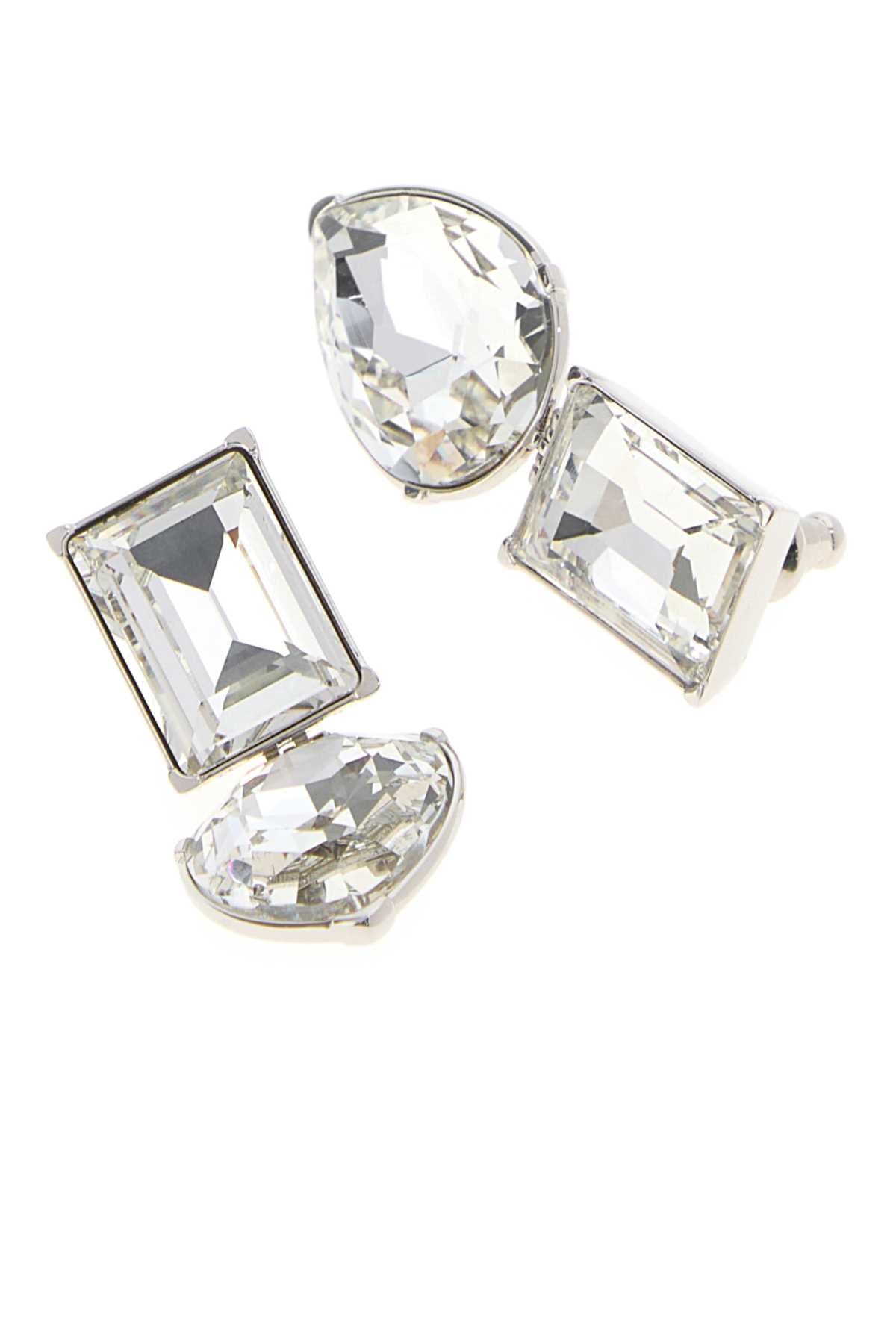 ALEXANDER MCQUEEN Elegant Metal Cocktail Earrings