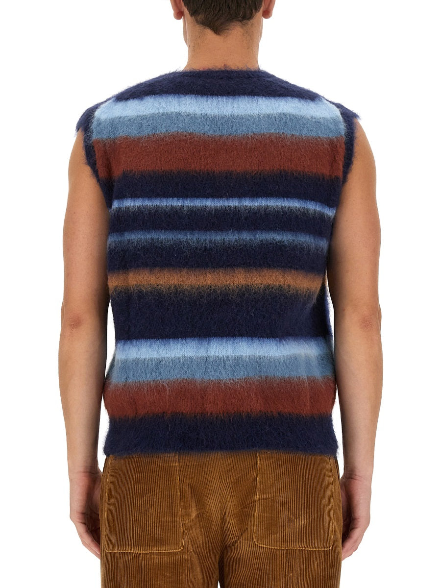 ETRO Slim Fit Stripe Vest - Size L