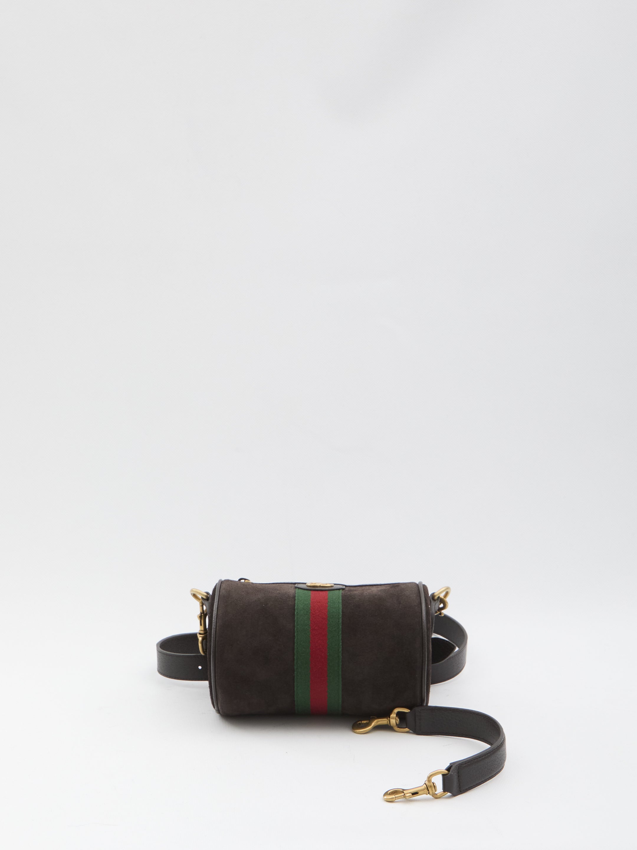GUCCI Mini Suede Handbag with Web Detail - Ideal for FW25