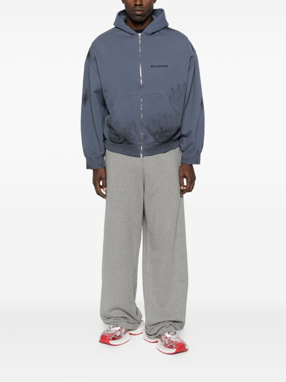 BALENCIAGA Baggy Trousers with Elastic Waistband