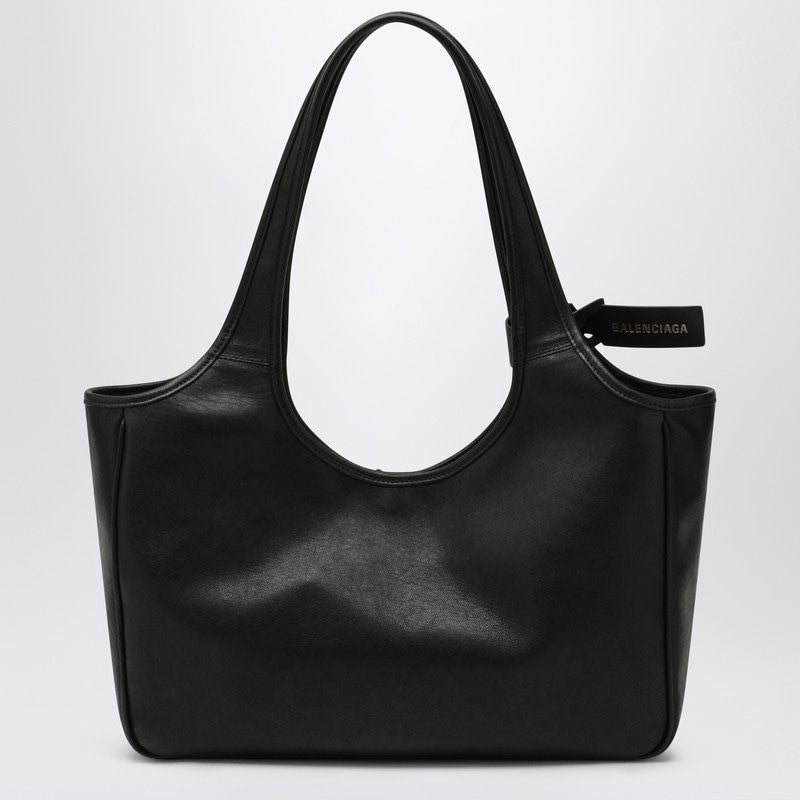 BALENCIAGA Laundrette Eastwest Leather Tote Handbag