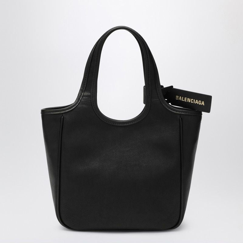 BALENCIAGA Laundrette Leather Handbag with Bow Detail