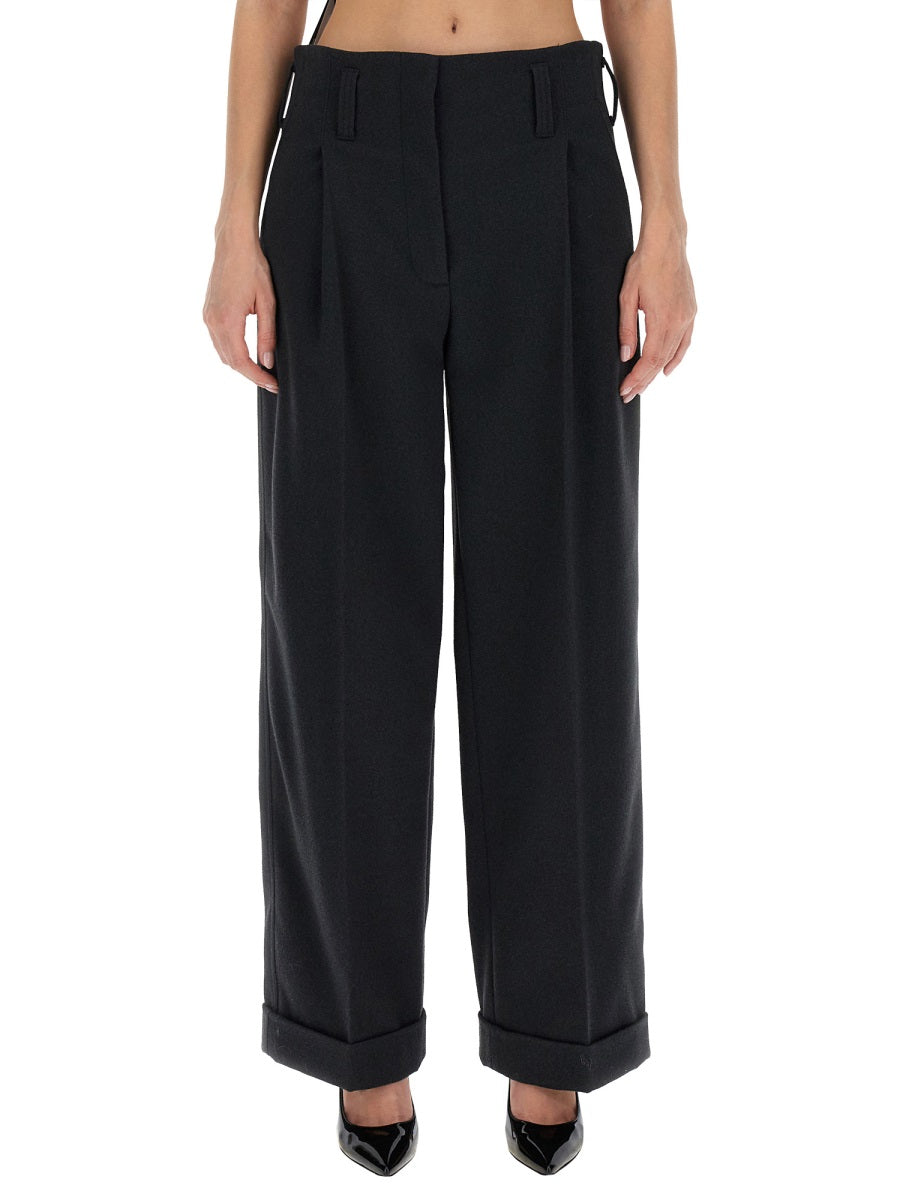 PHILOSOPHY DI LORENZO SERAFINI Wide Leg Pants (Size 40 IT)