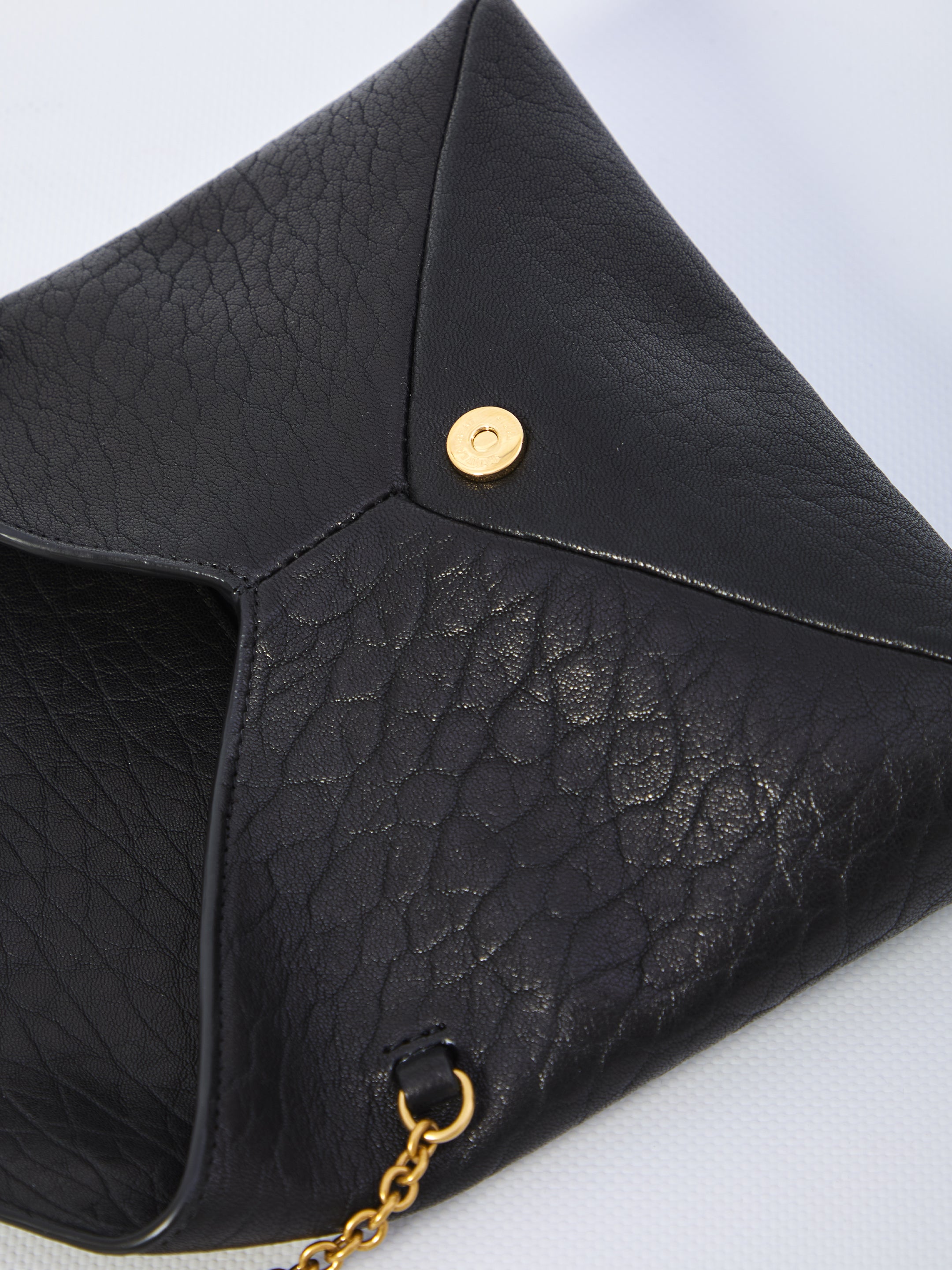 SAINT LAURENT Mini Chain Clutch with Leather Lining