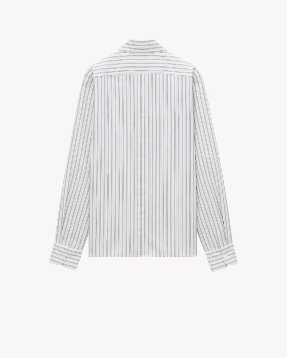 SAINT LAURENT Men's Button-Up Striped Shirt