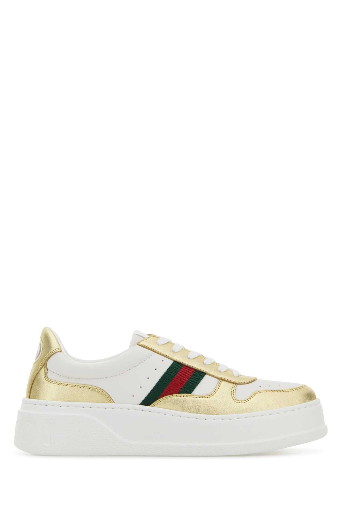 GUCCI Two-Tone Leather Sneakers for Women