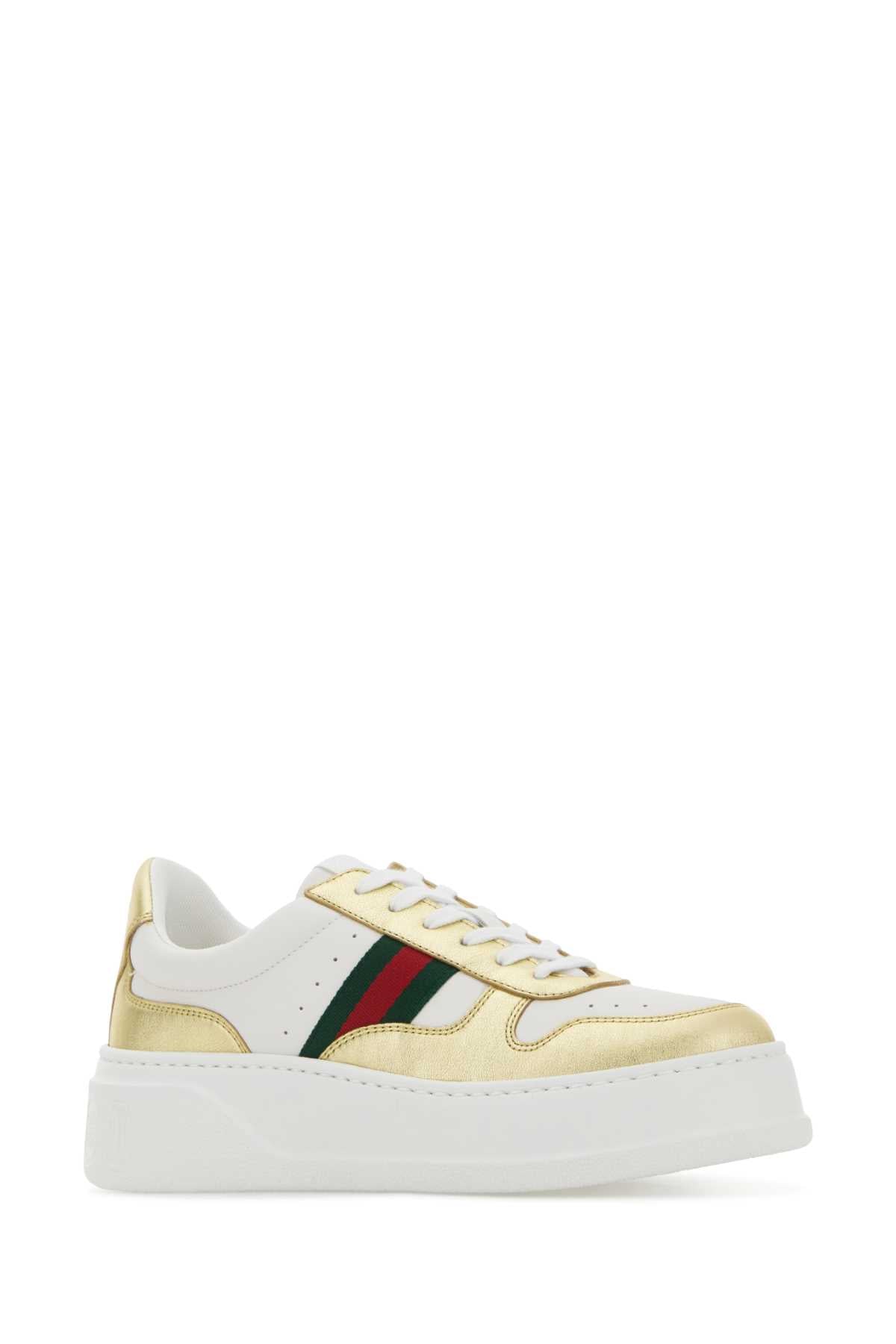 GUCCI Two-Tone Leather Sneakers for Women
