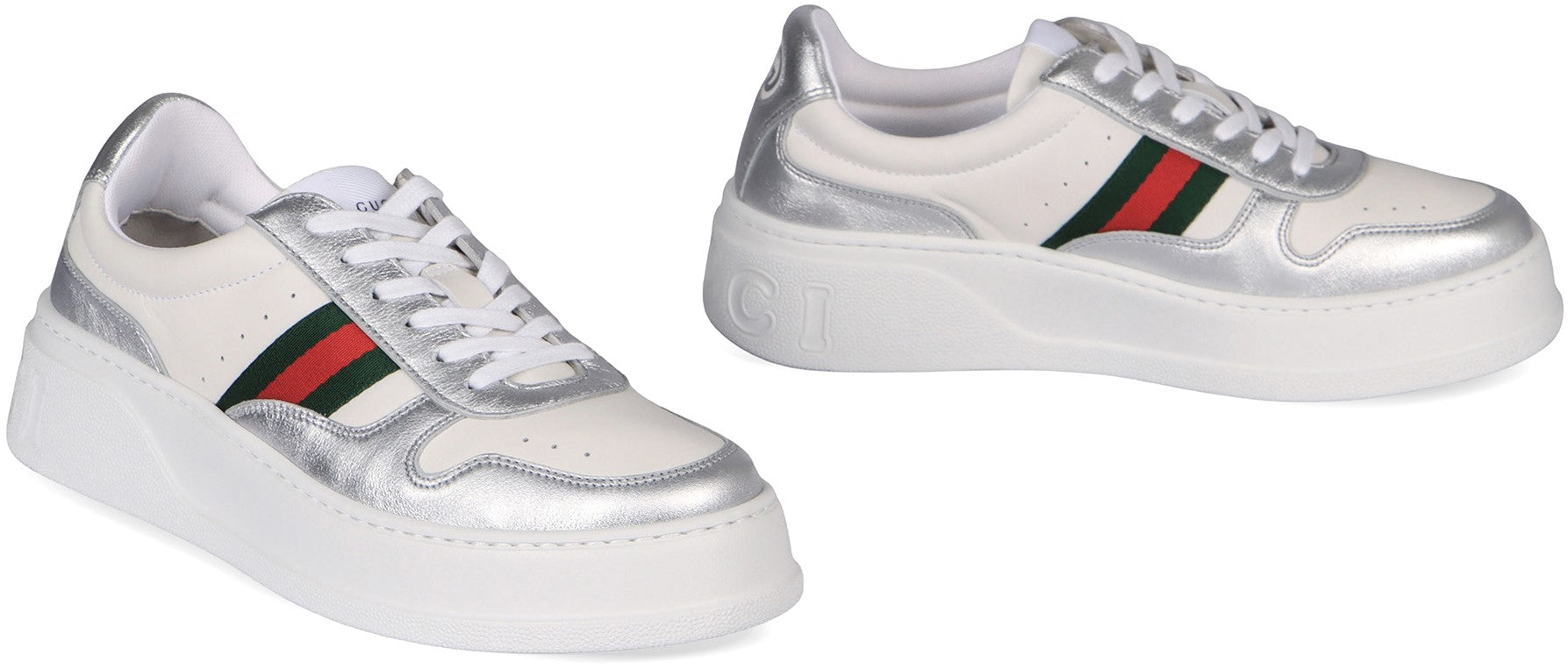 GUCCI Two-Tone Leather Women's Sneaker