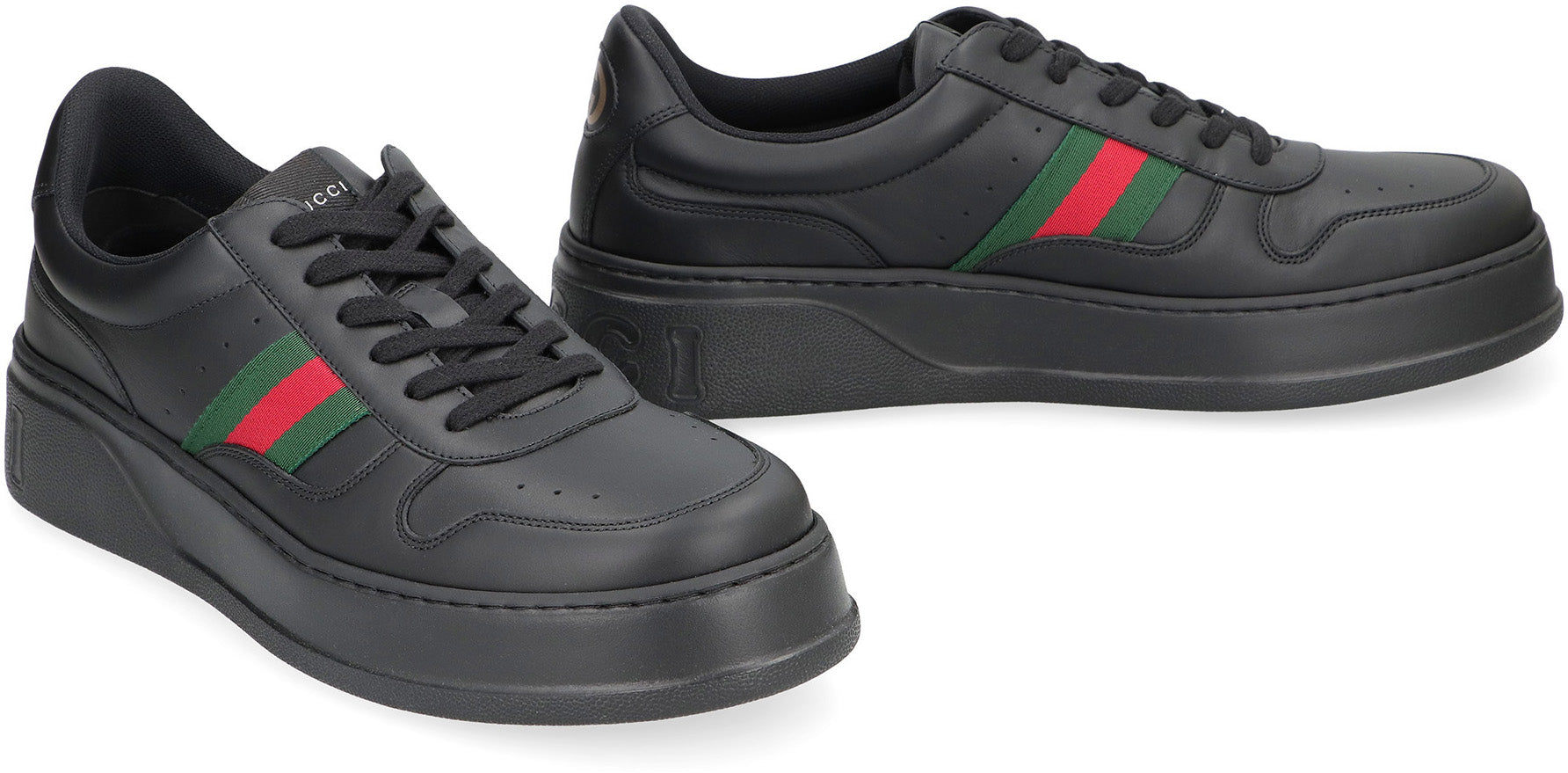 GUCCI Low-Top Retro Leather Sneakers for Men