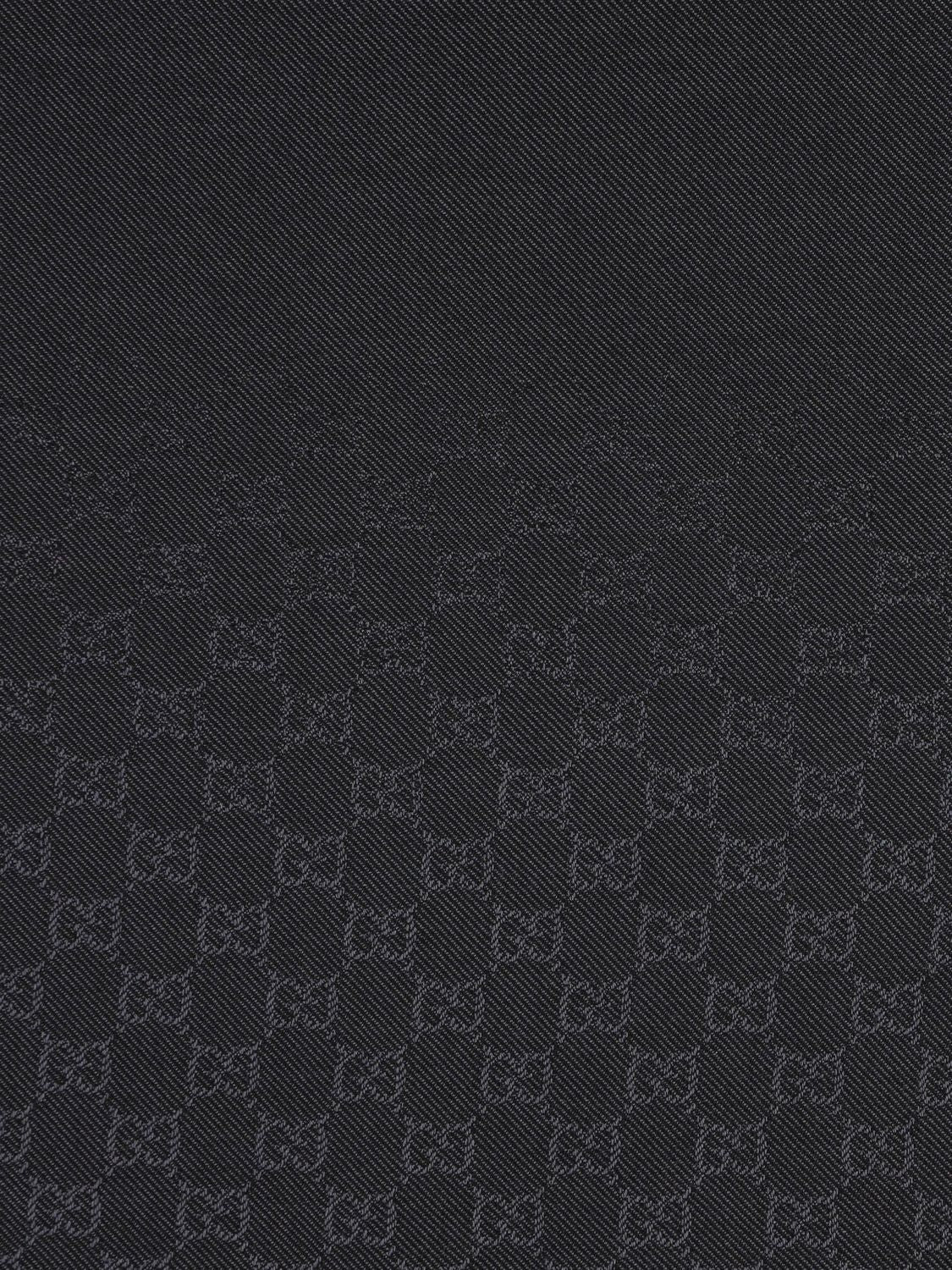 GUCCI Embroidered Wool Scarf for Women