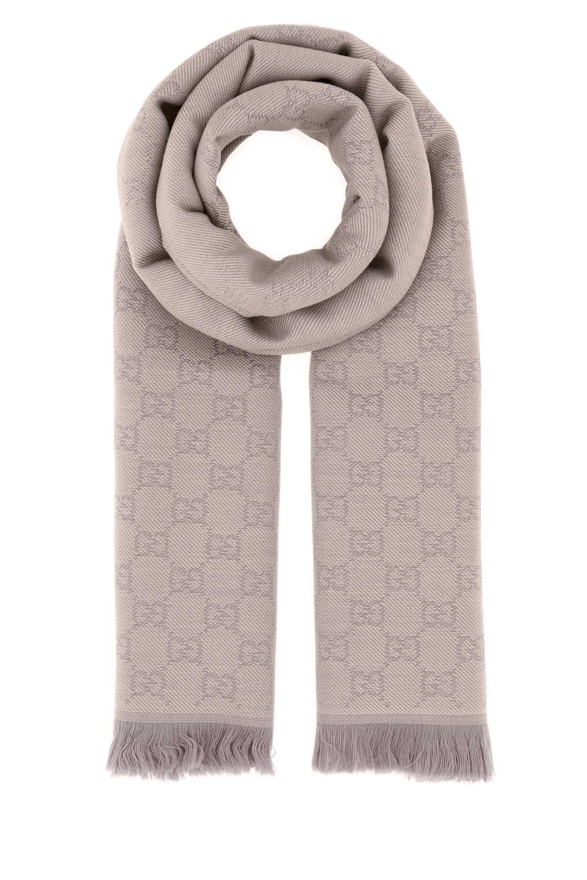 GUCCI Embroidered Wool Scarf for Women
