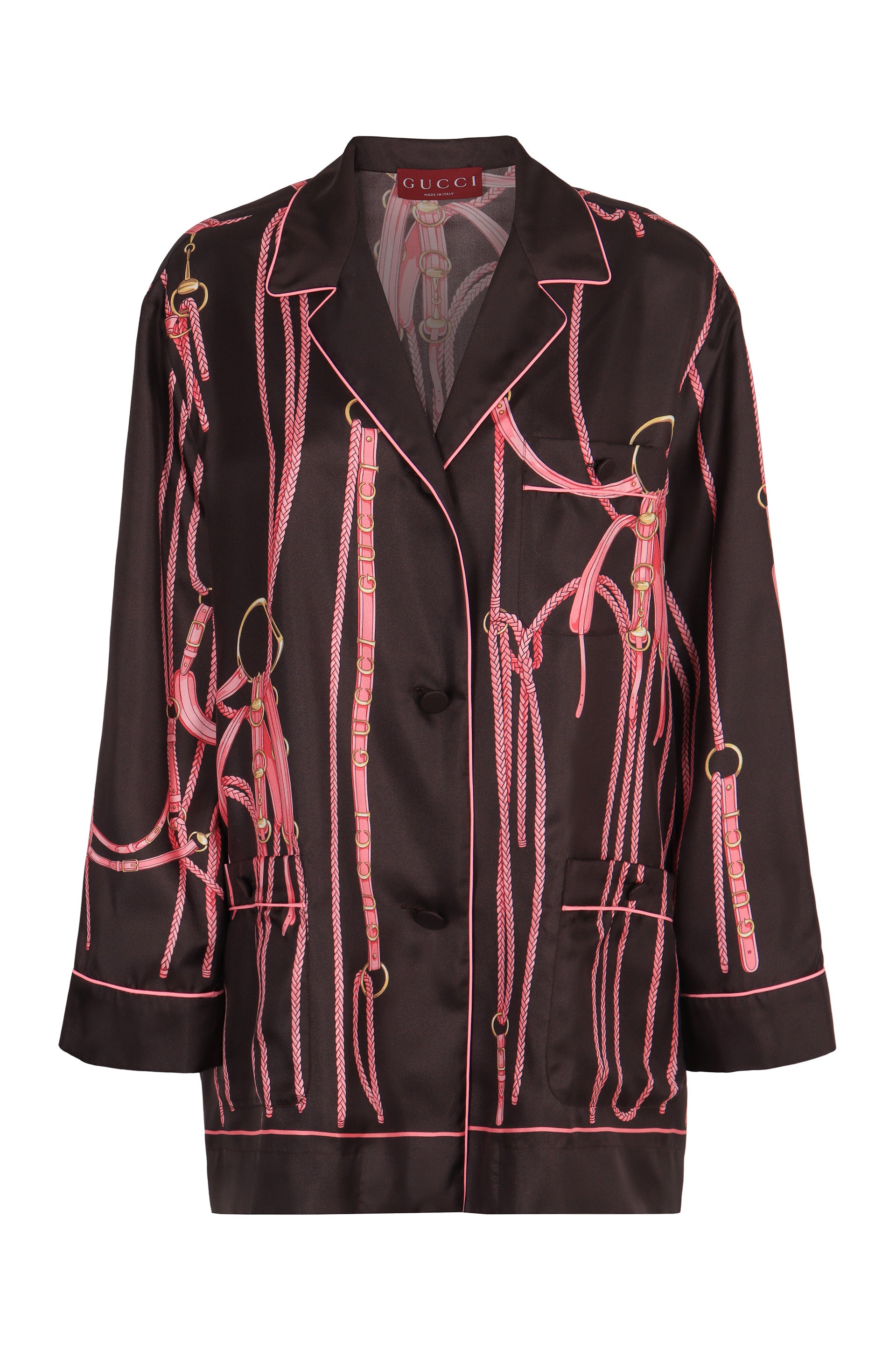 GUCCI Silk Jacquard Jacket - Elegant and Modern Design