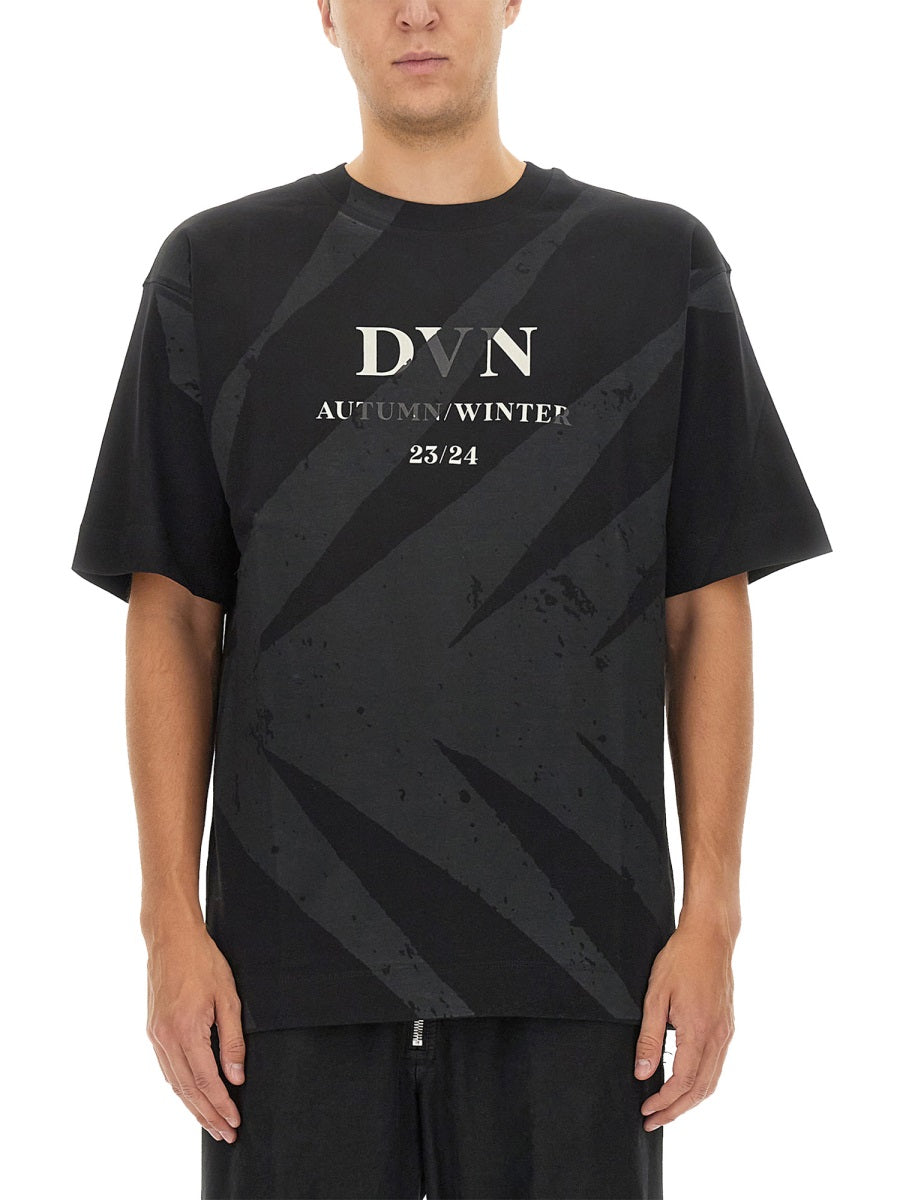 DRIES VAN NOTEN Regular Fit Logo T-Shirt - Size L