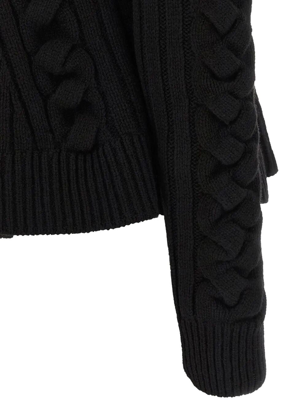 ALEXANDER MCQUEEN Wool and Cashmere Cable Cardigan