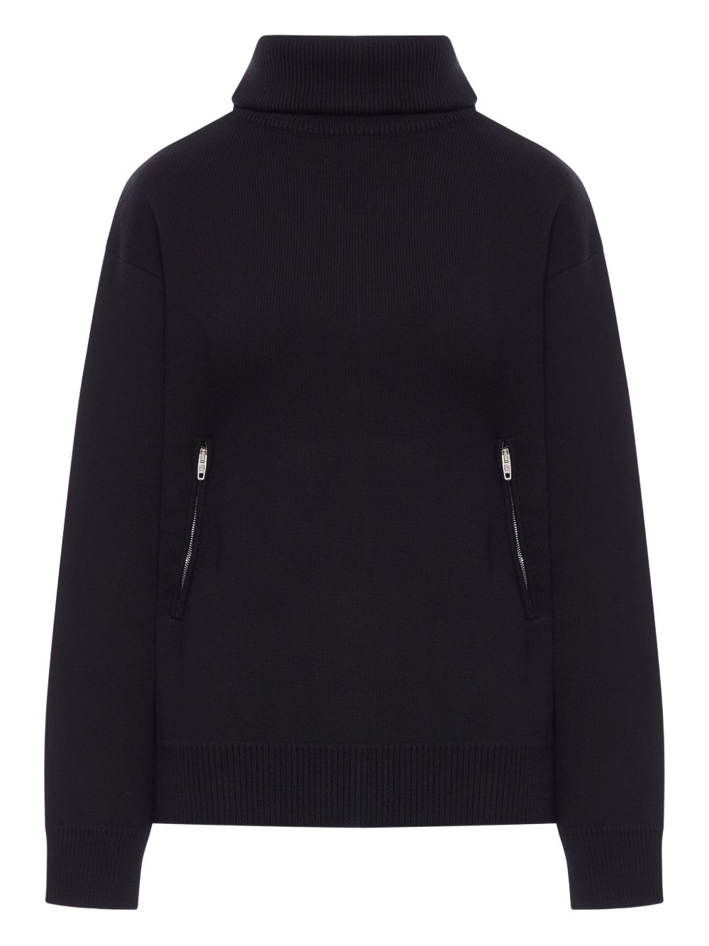 BALENCIAGA Cotton High-Neck Zip Sweater - Relaxed Fit