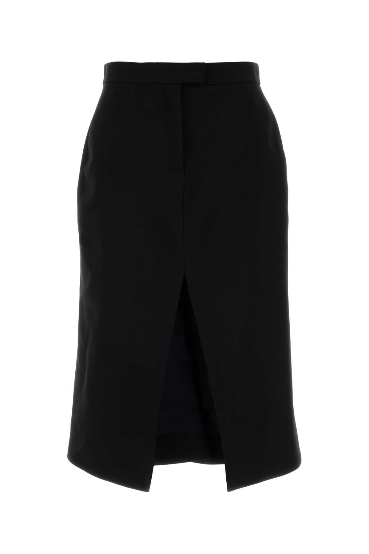 ALEXANDER MCQUEEN Stretch Wool Mini Skirt