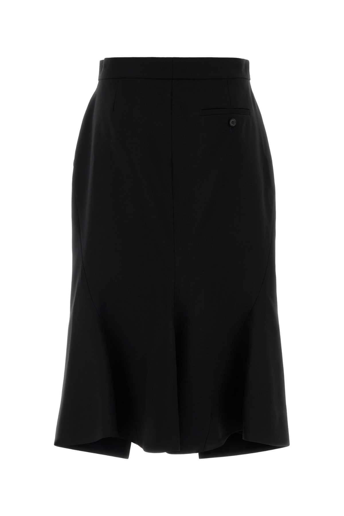 ALEXANDER MCQUEEN Stretch Wool Mini Skirt
