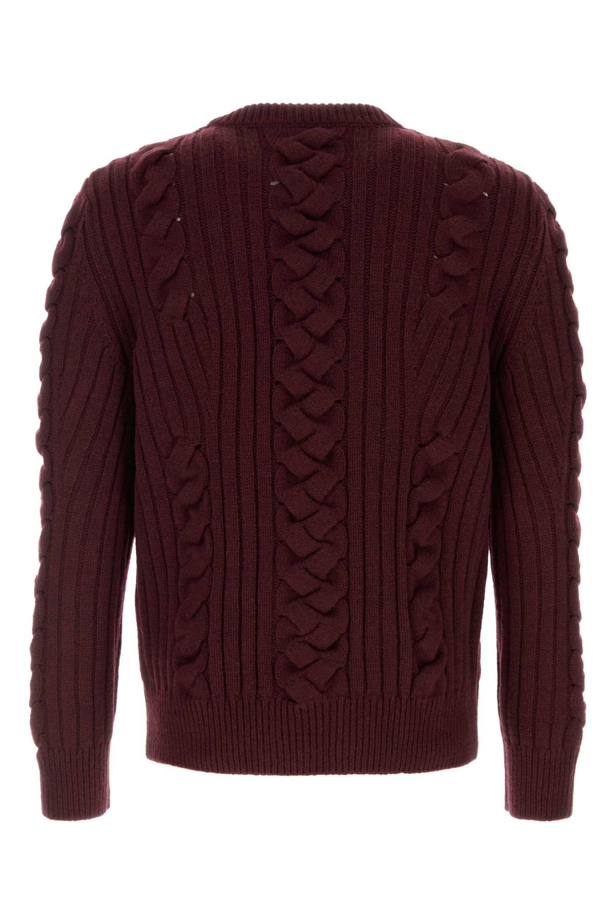 ALEXANDER MCQUEEN Premium Wool Blend Knit Sweater for Men