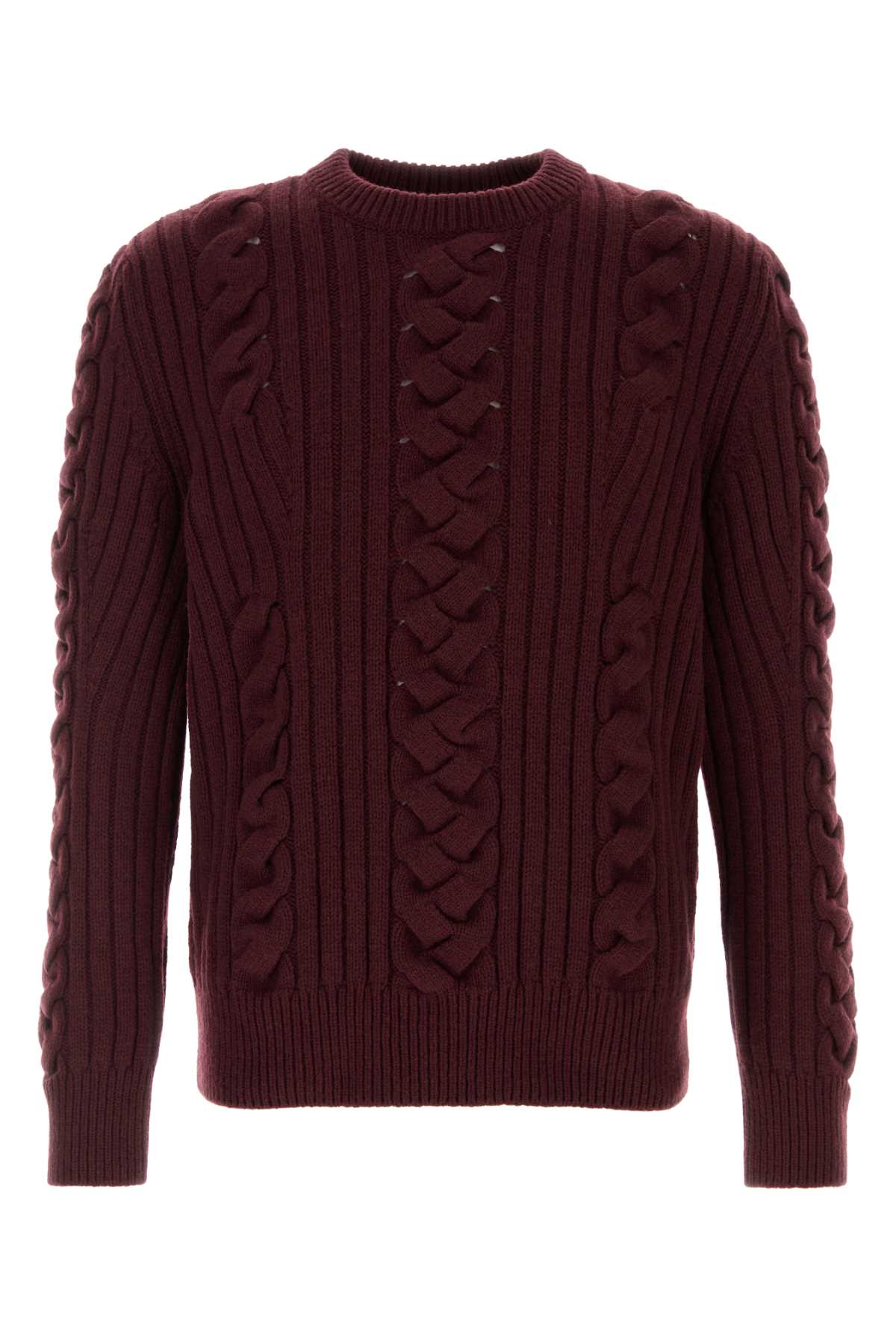 ALEXANDER MCQUEEN Premium Wool Blend Knit Sweater for Men