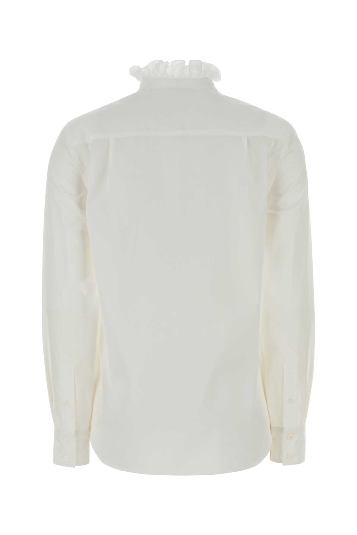 ALEXANDER MCQUEEN Classic Poplin Shirt for Women - FW25 Collection