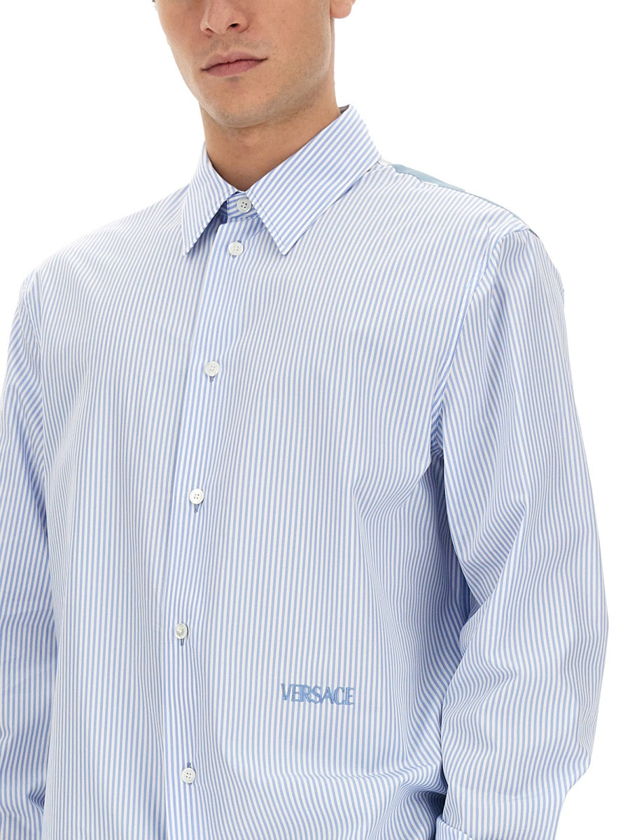 VERSACE Baroque Striped Shirt - Regular Fit - Size 50