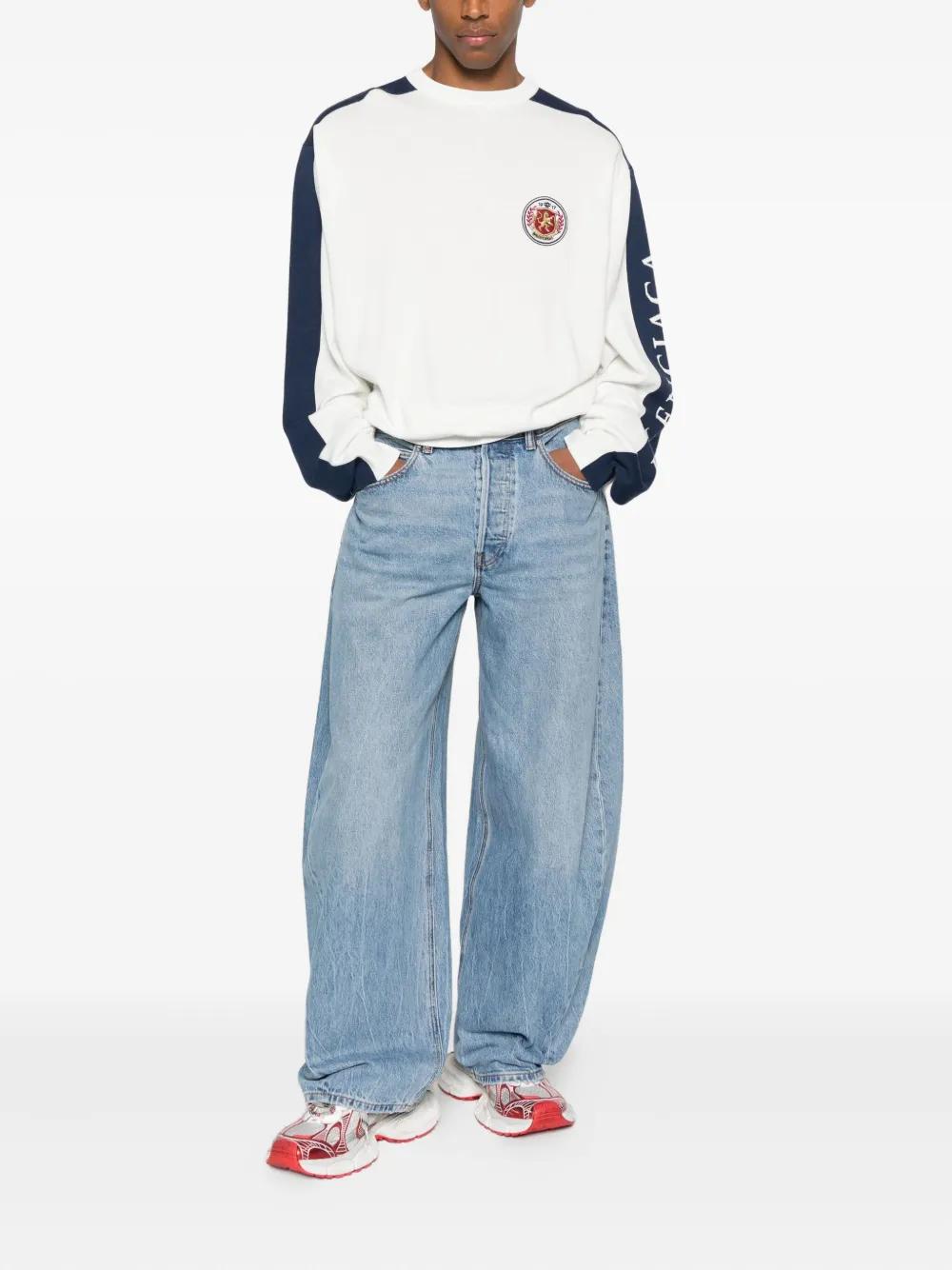 BALENCIAGA Embroidered Logo Sweater for Men