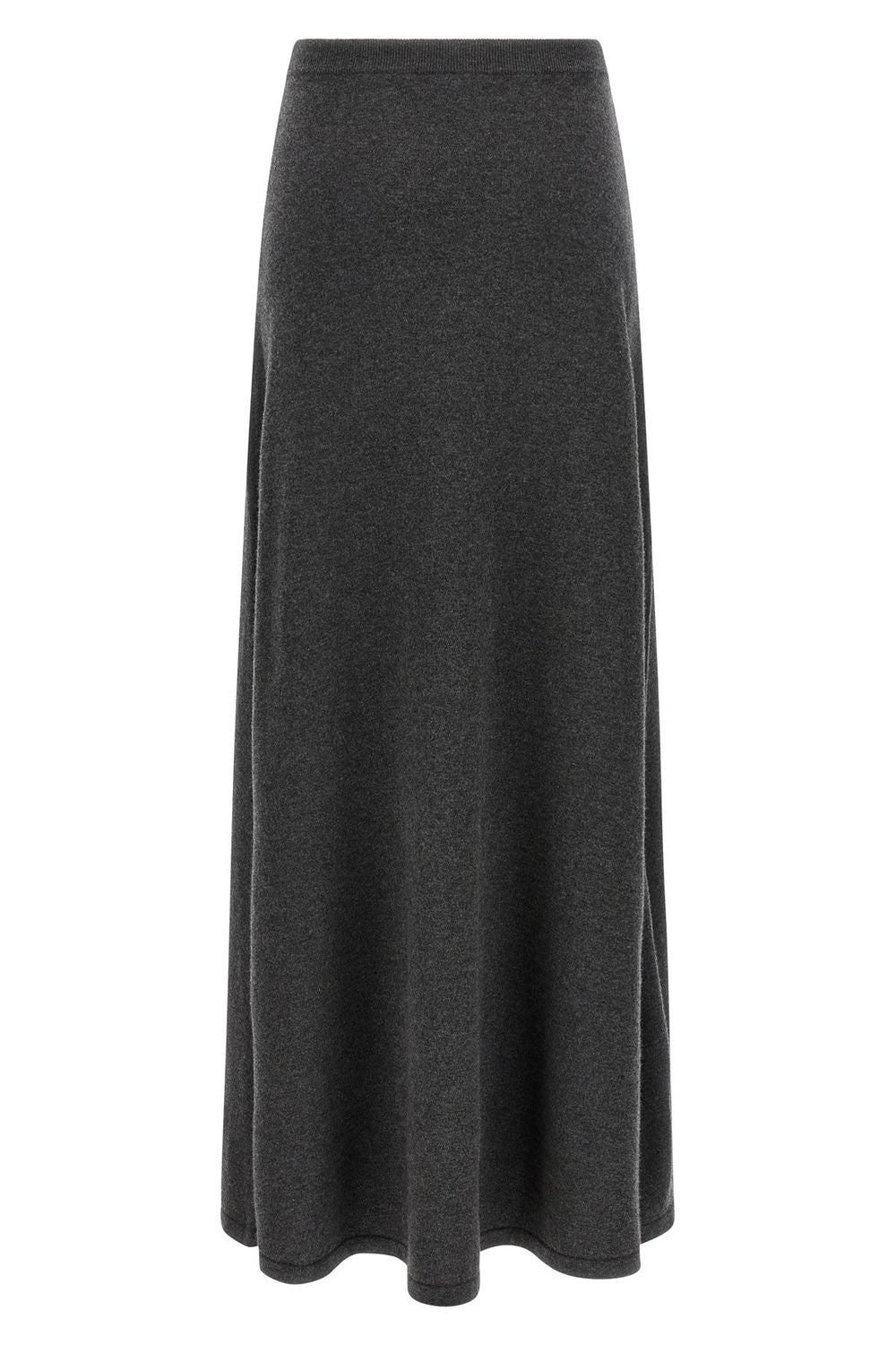 BALENCIAGA Elegant Long Wool Skirt