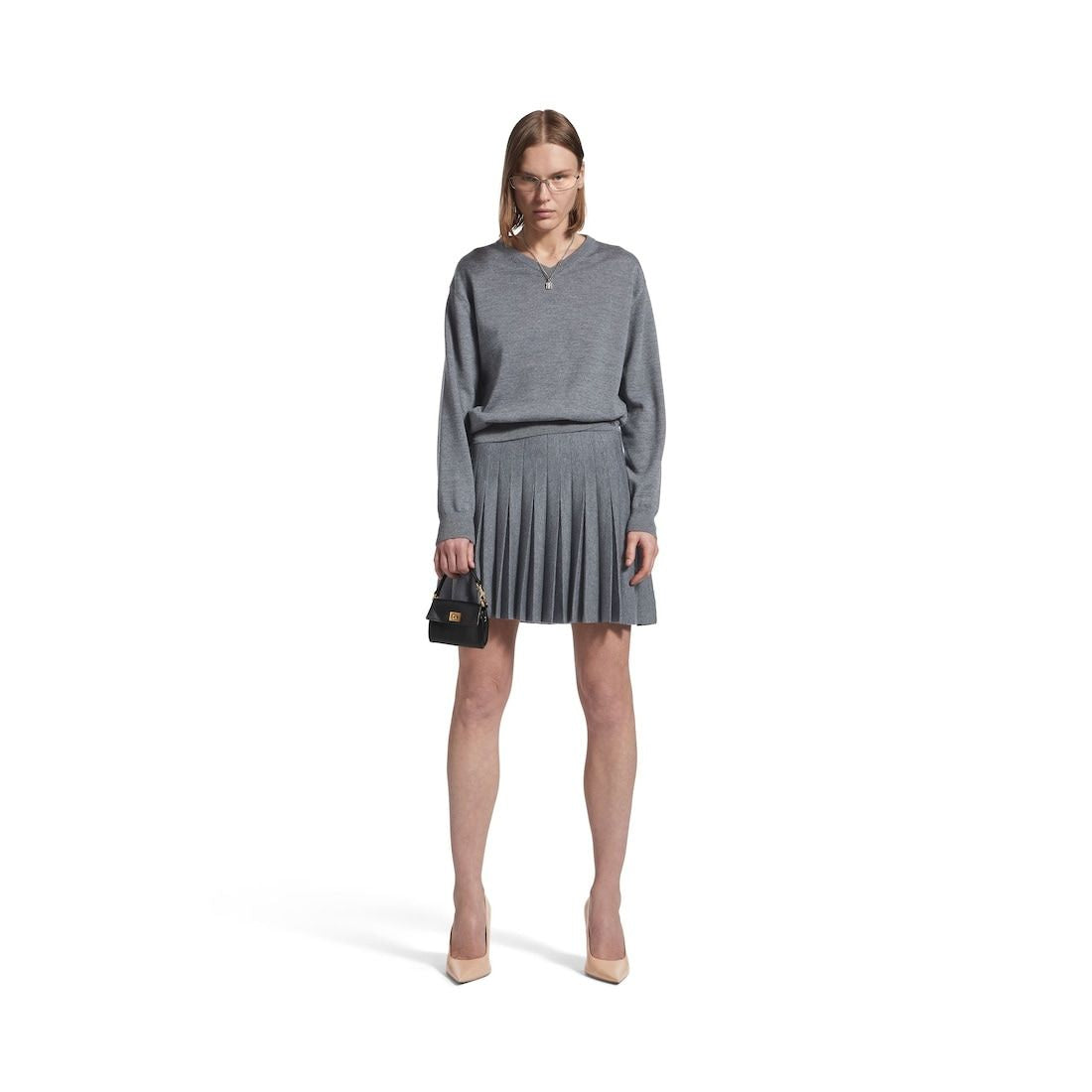 BALENCIAGA Pleated Mini Skirt for Women