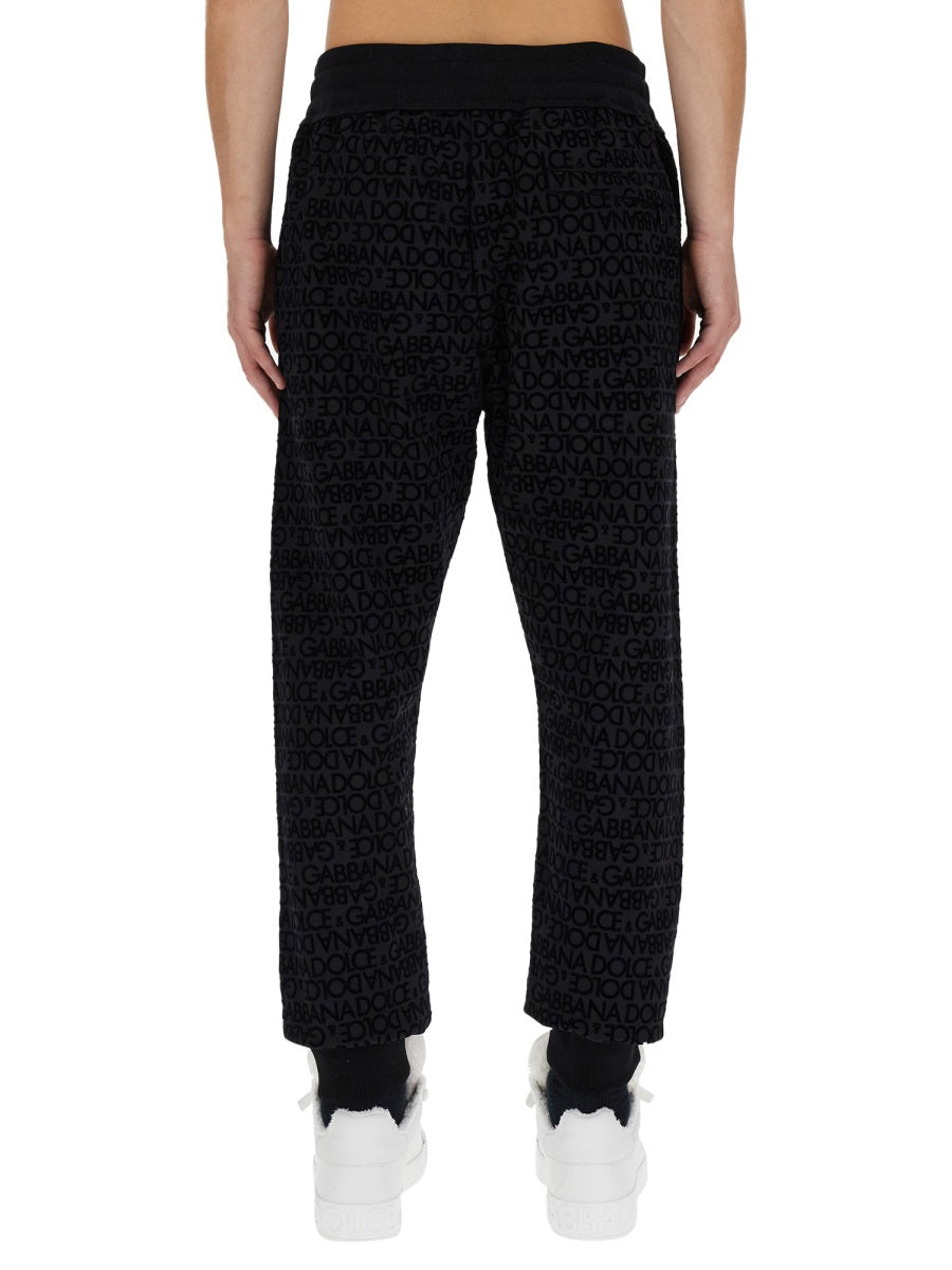 DOLCE & GABBANA Jogging Pants with Logo - Size 48 IT