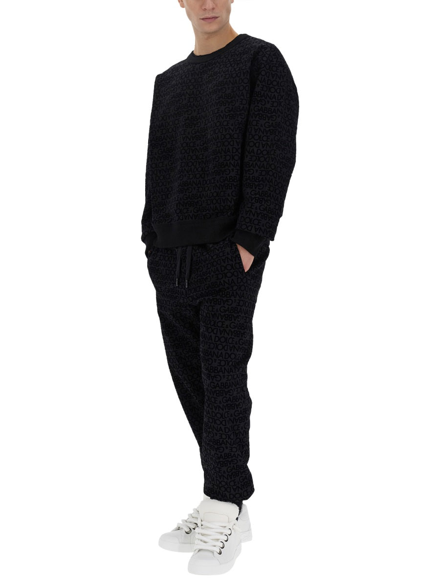 DOLCE & GABBANA Jogging Pants with Logo - Size 48 IT