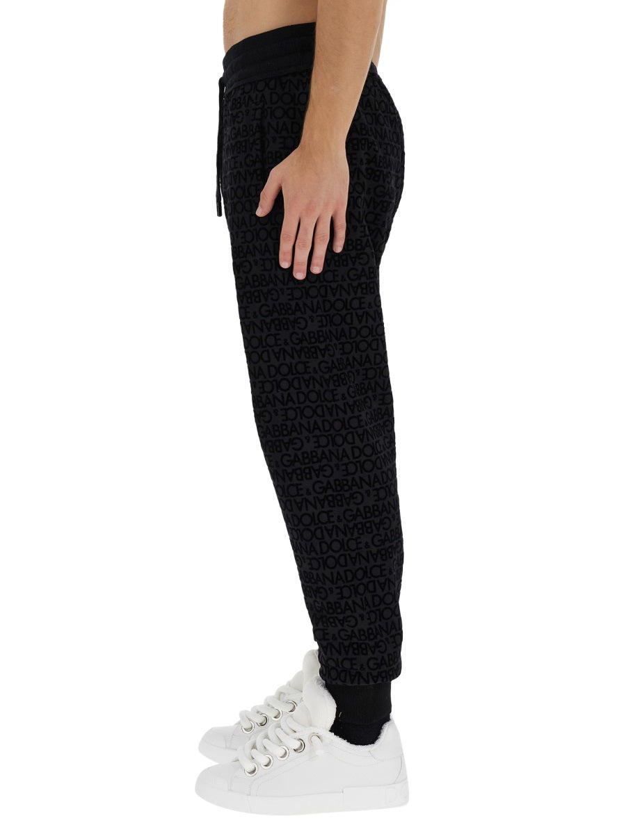 DOLCE & GABBANA Jogging Pants with Logo - Size 48 IT