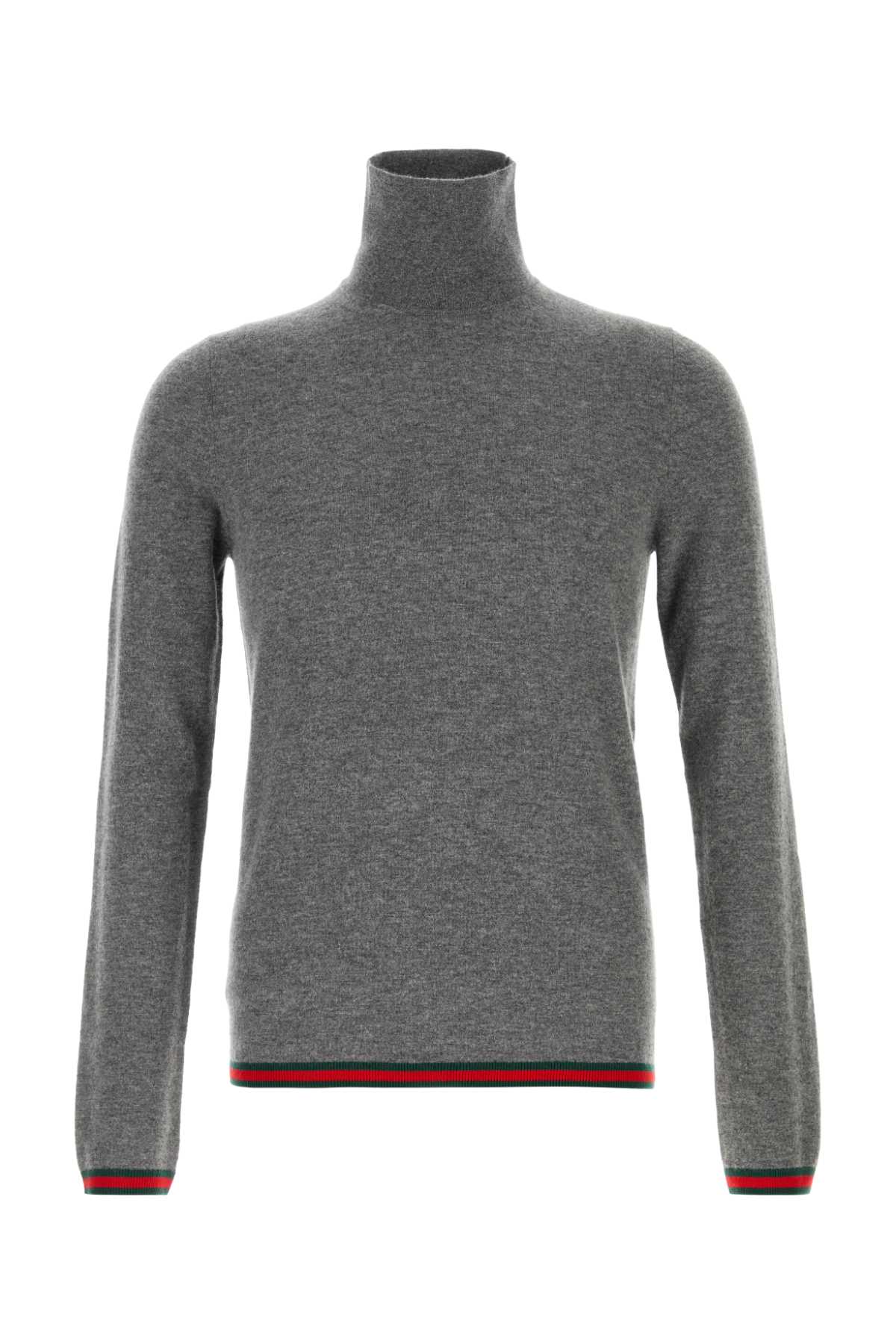 GUCCI Cashmere Long Sleeve Turtleneck Sweater for Men