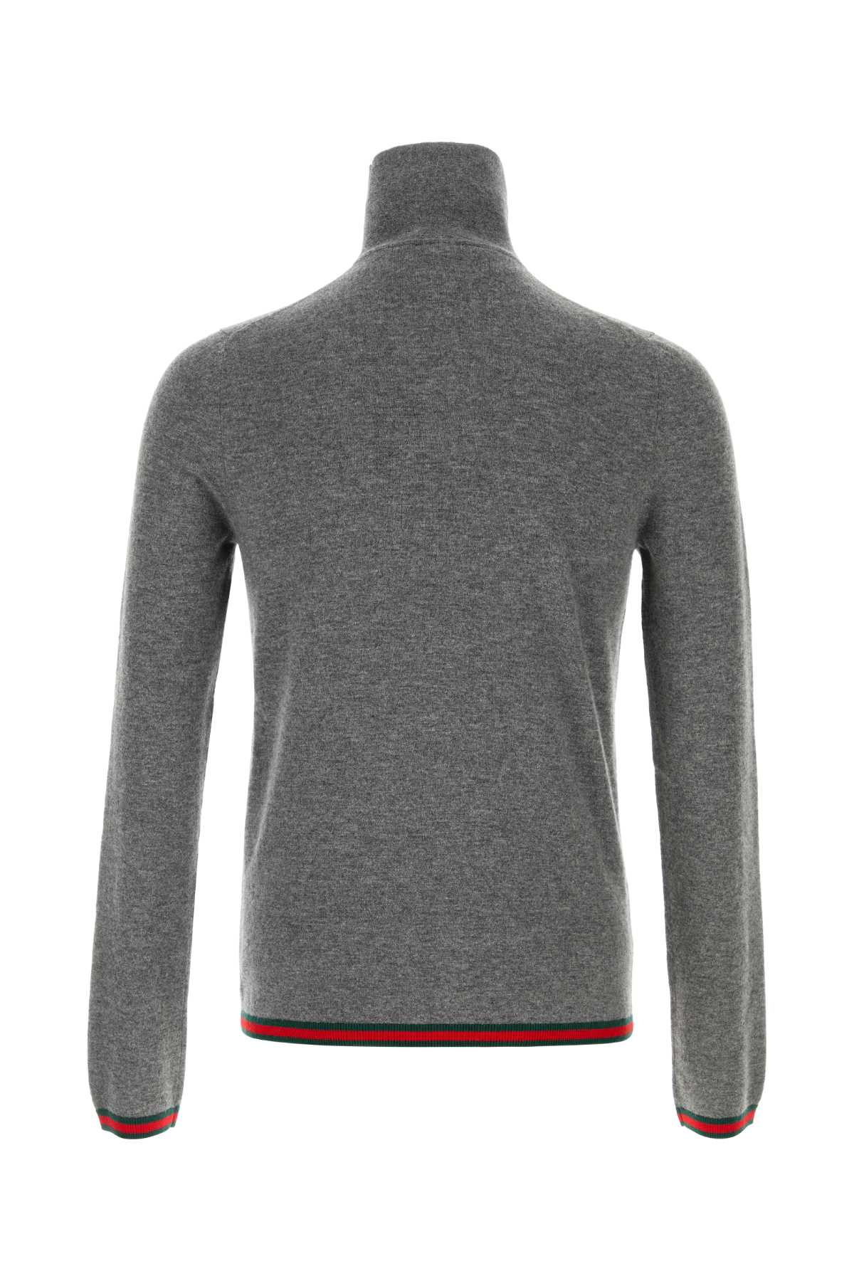 GUCCI Cashmere Long Sleeve Turtleneck Sweater for Men
