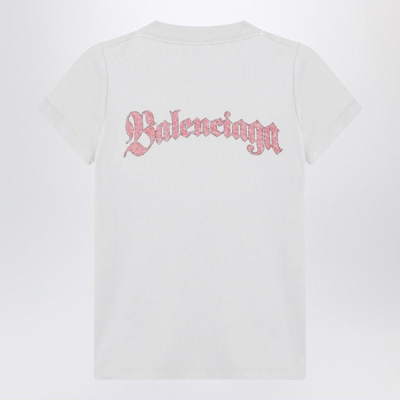 BALENCIAGA Logo Print Slim Fit T-Shirt for Women