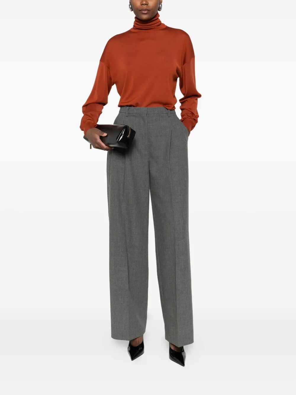 SAINT LAURENT Wool Roll-Neck Sweater for Women