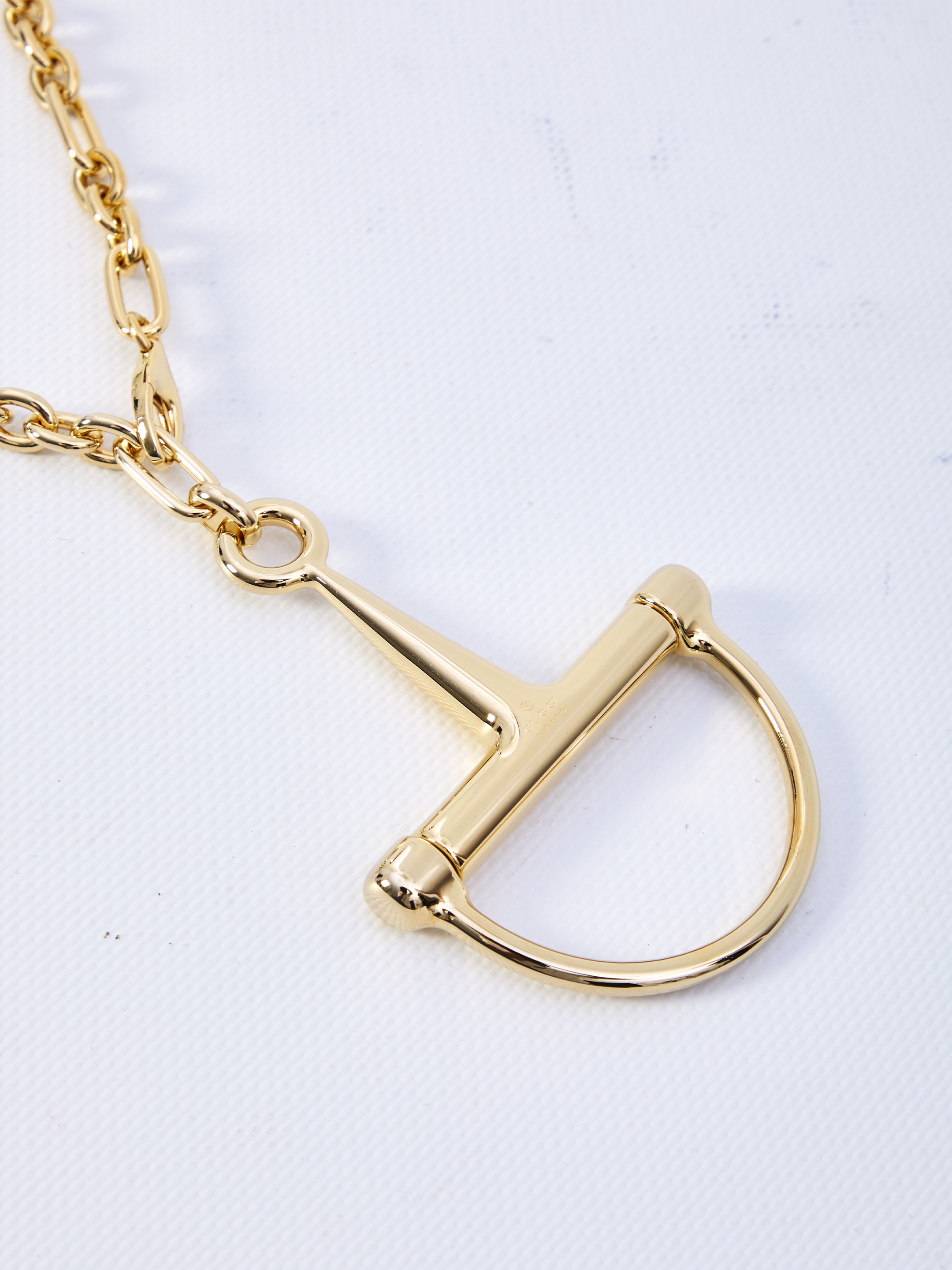 GUCCI Gold Metal Statement Necklace