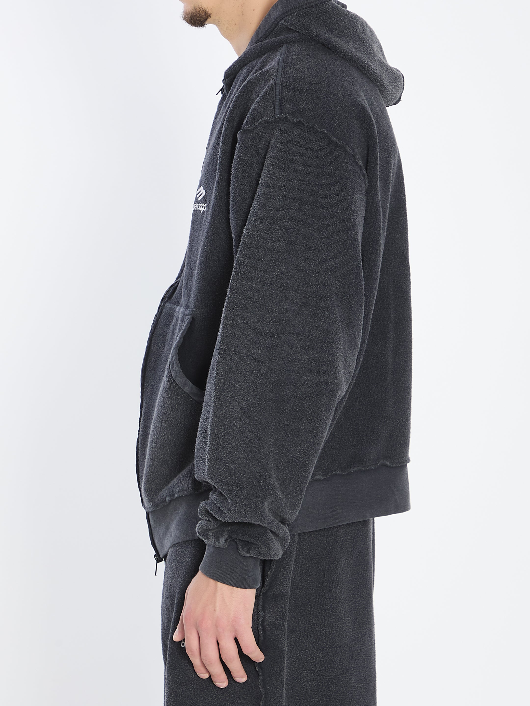 BALENCIAGA Inside-Out 3B Sports Icon Hoodie - Men's Regular Fit