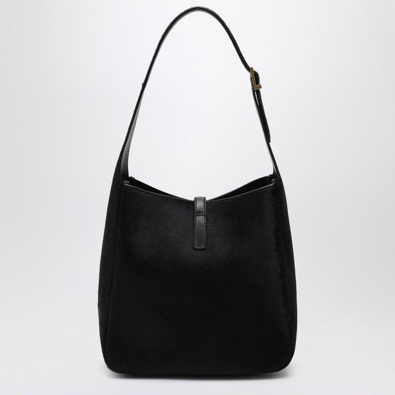 SAINT LAURENT Le 5 À 7 Mini Shoulder Handbag in Pony-Effect Leather
