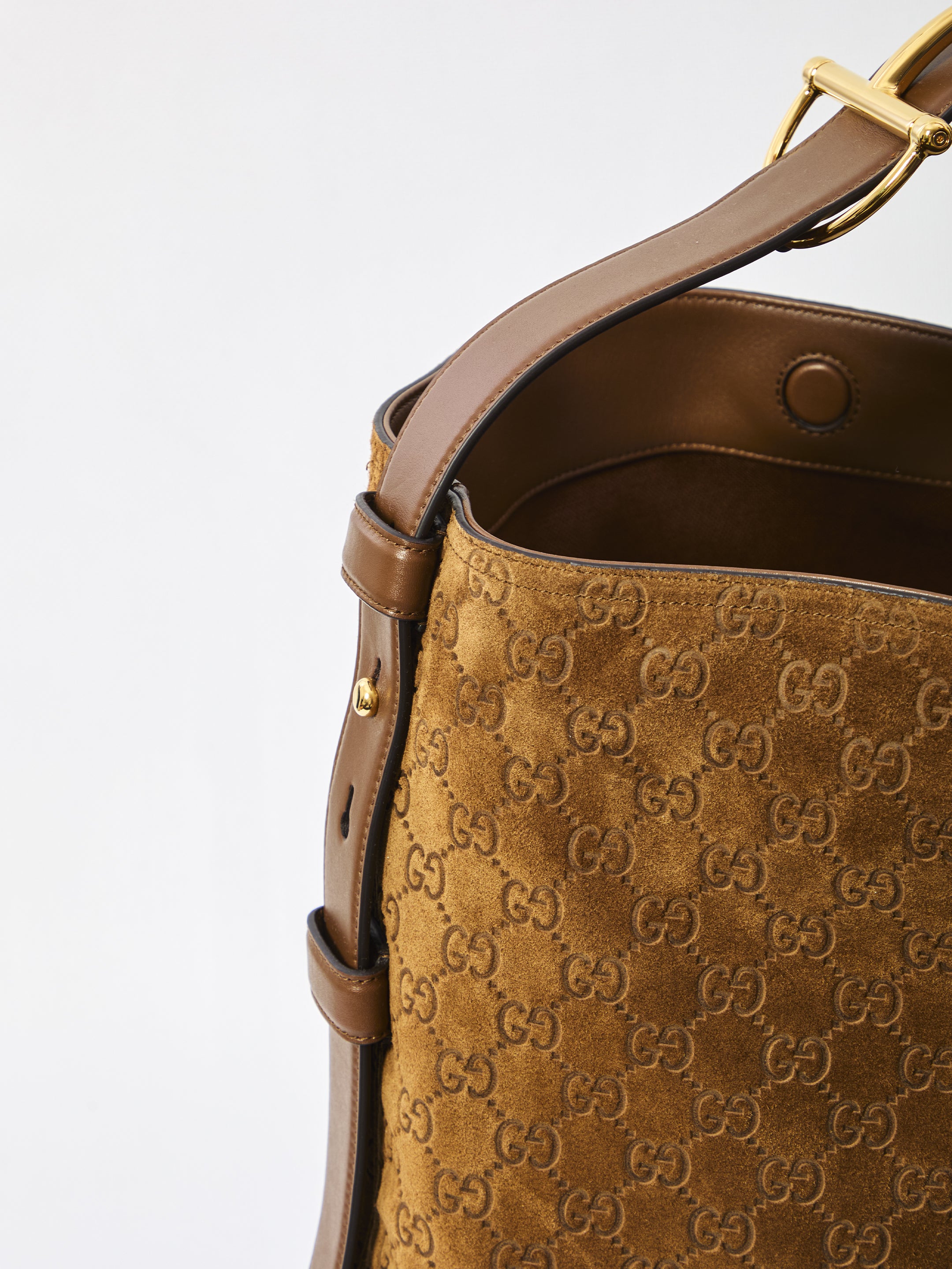 GUCCI Large Monogrammed Shopping Handbag