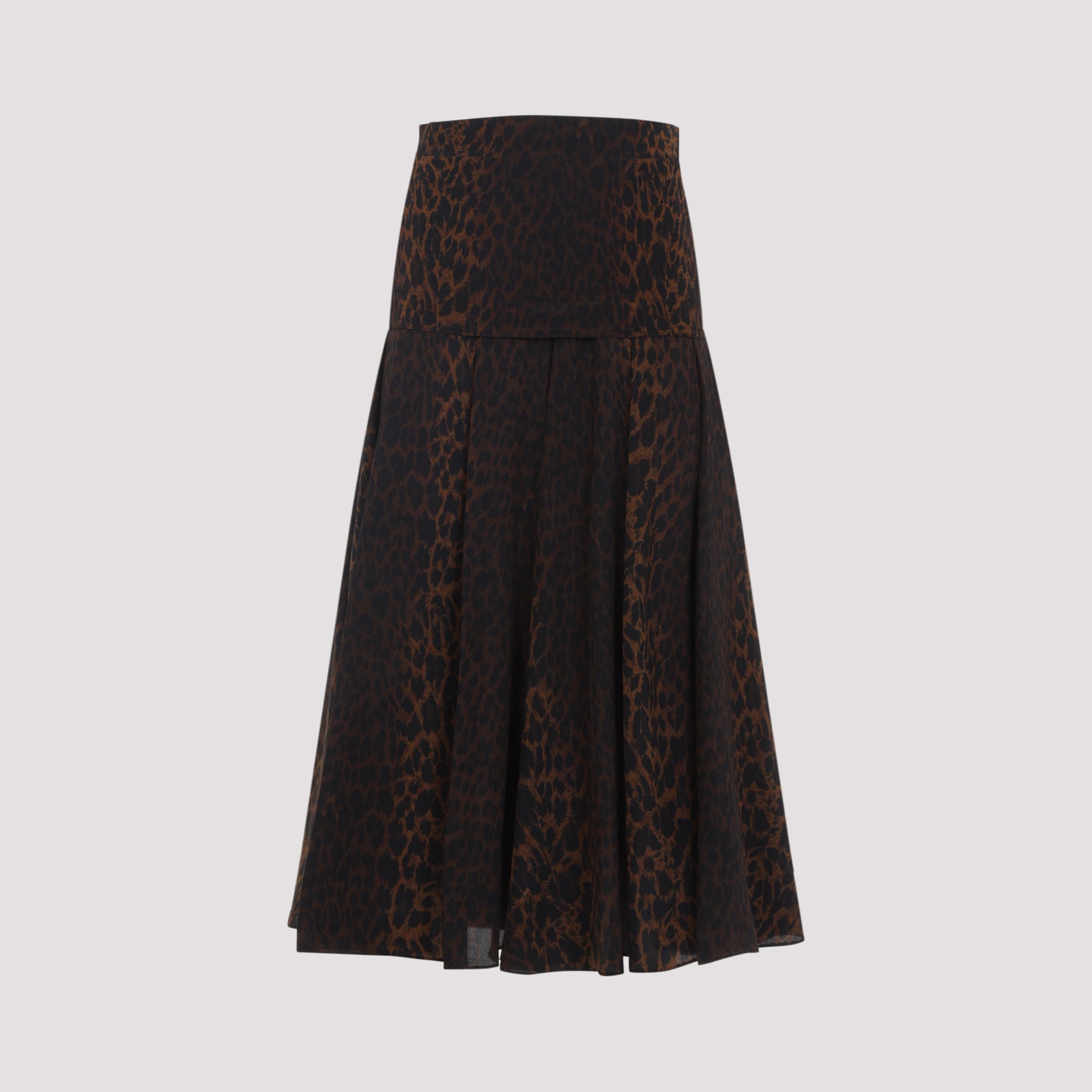 BALENCIAGA Animal Print Midi Skirt
