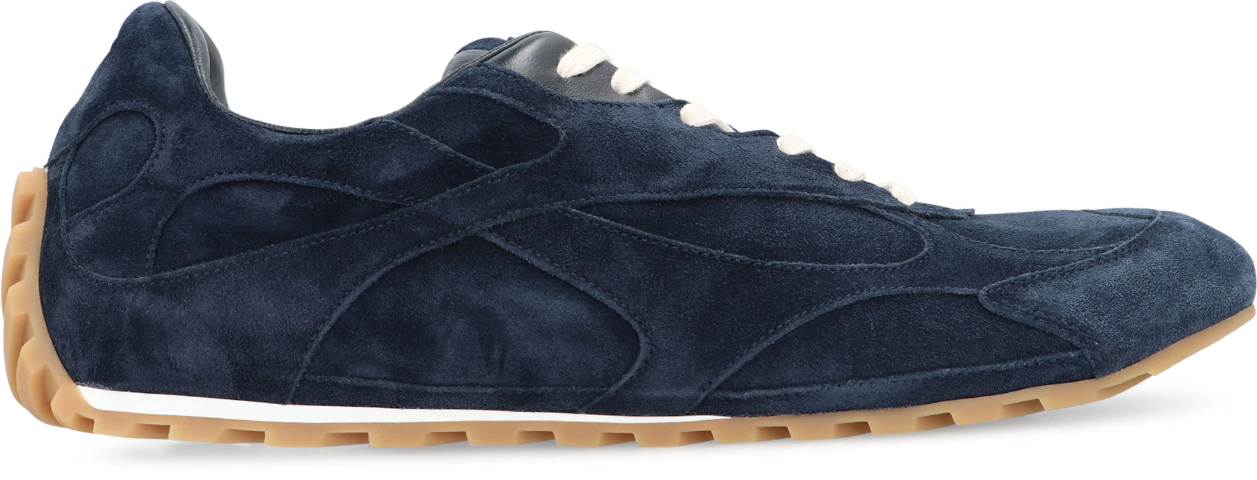 BOTTEGA VENETA Suede Calfskin Round Toe Sneakers