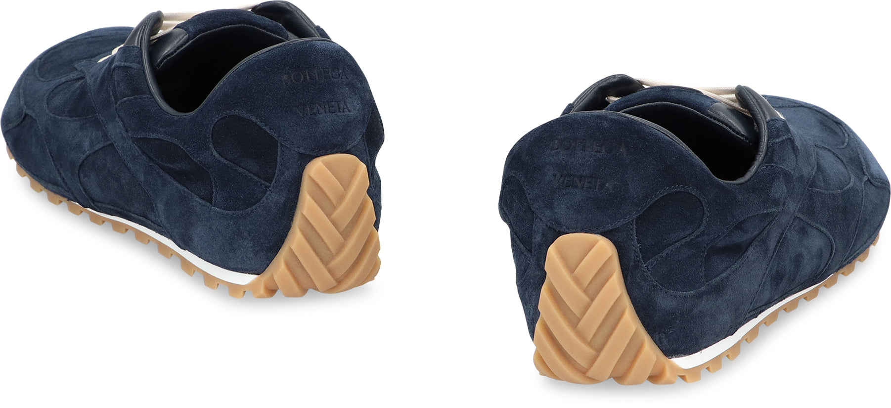 BOTTEGA VENETA Suede Calfskin Round Toe Sneakers