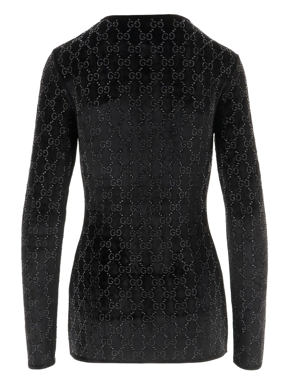 GUCCI Crystal Embellished GG Chenille T-Shirt