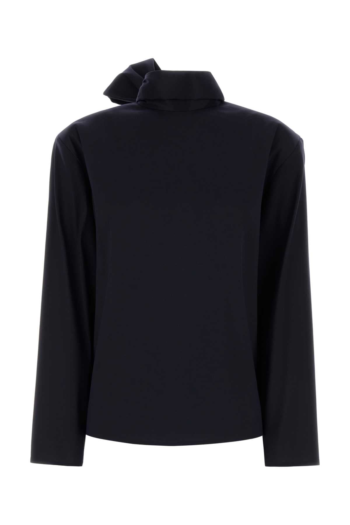 SAINT LAURENT Stretch Silk Blend Blouse for Women - FW25 Collection