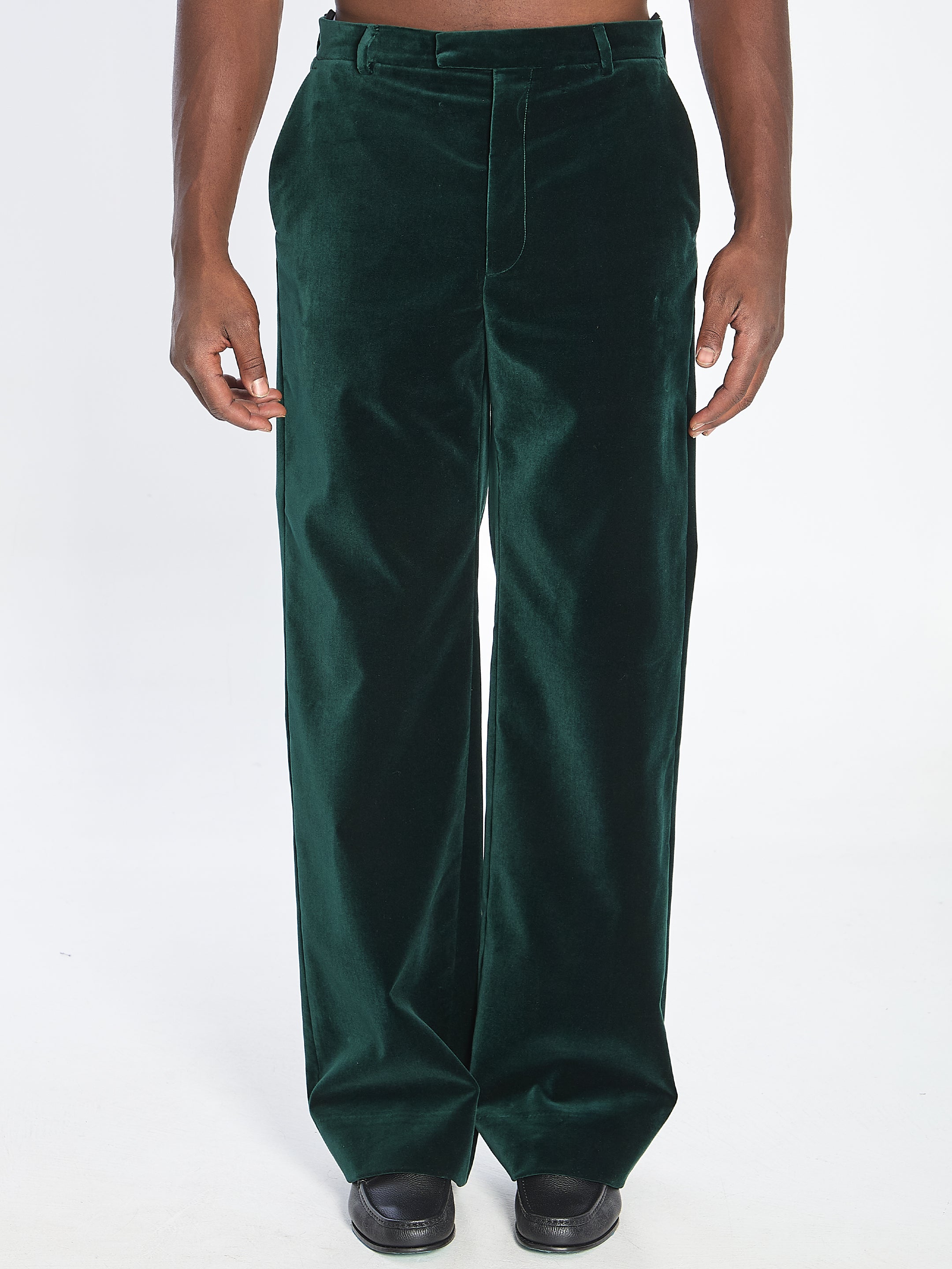 GUCCI Velvet Trousers for Men - Size 48 IT