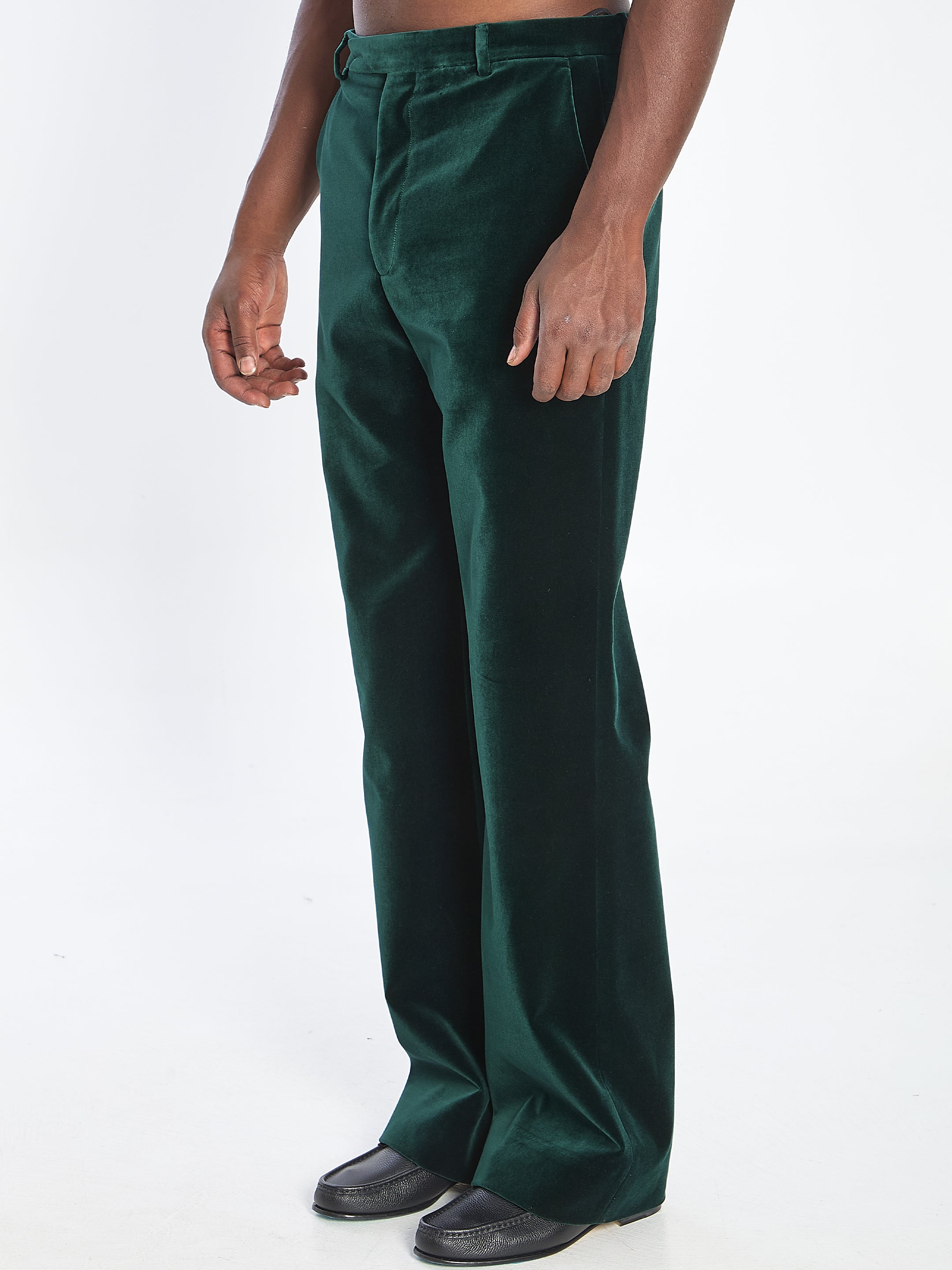 GUCCI Velvet Trousers for Men - Size 48 IT