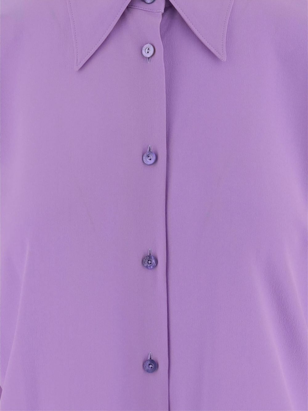 GUCCI Silk Shirt with Pointed Collar for Women - FW25