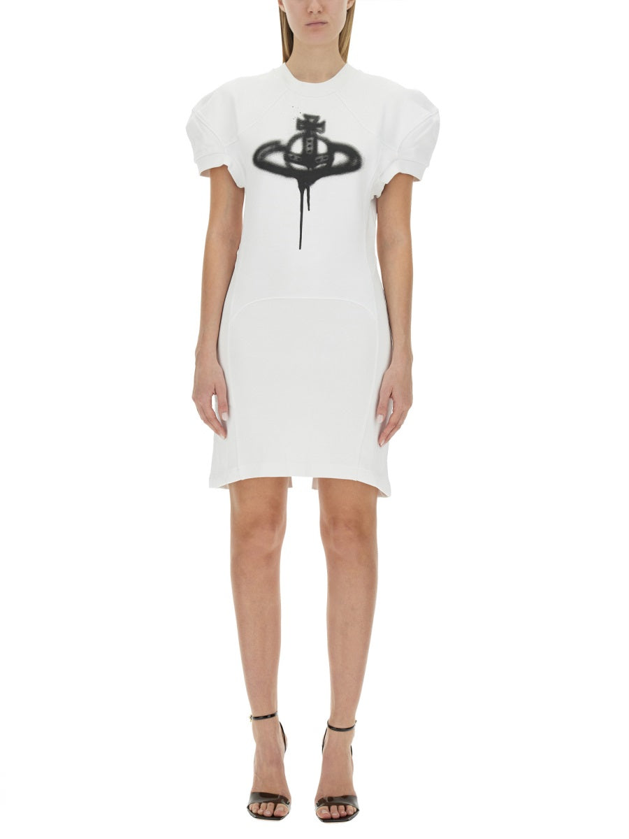 VIVIENNE WESTWOOD Mini Football Spray Orb Dress - Size S